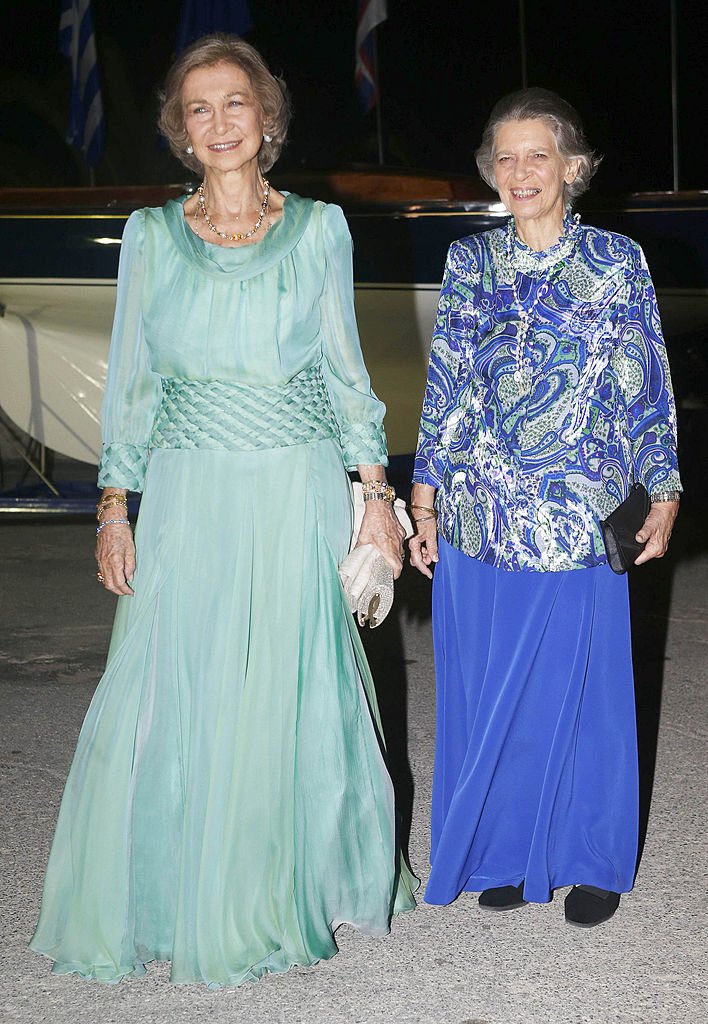 La reina Sofía junto a Irene de Grecia, 2014. | Foto: Getty Images