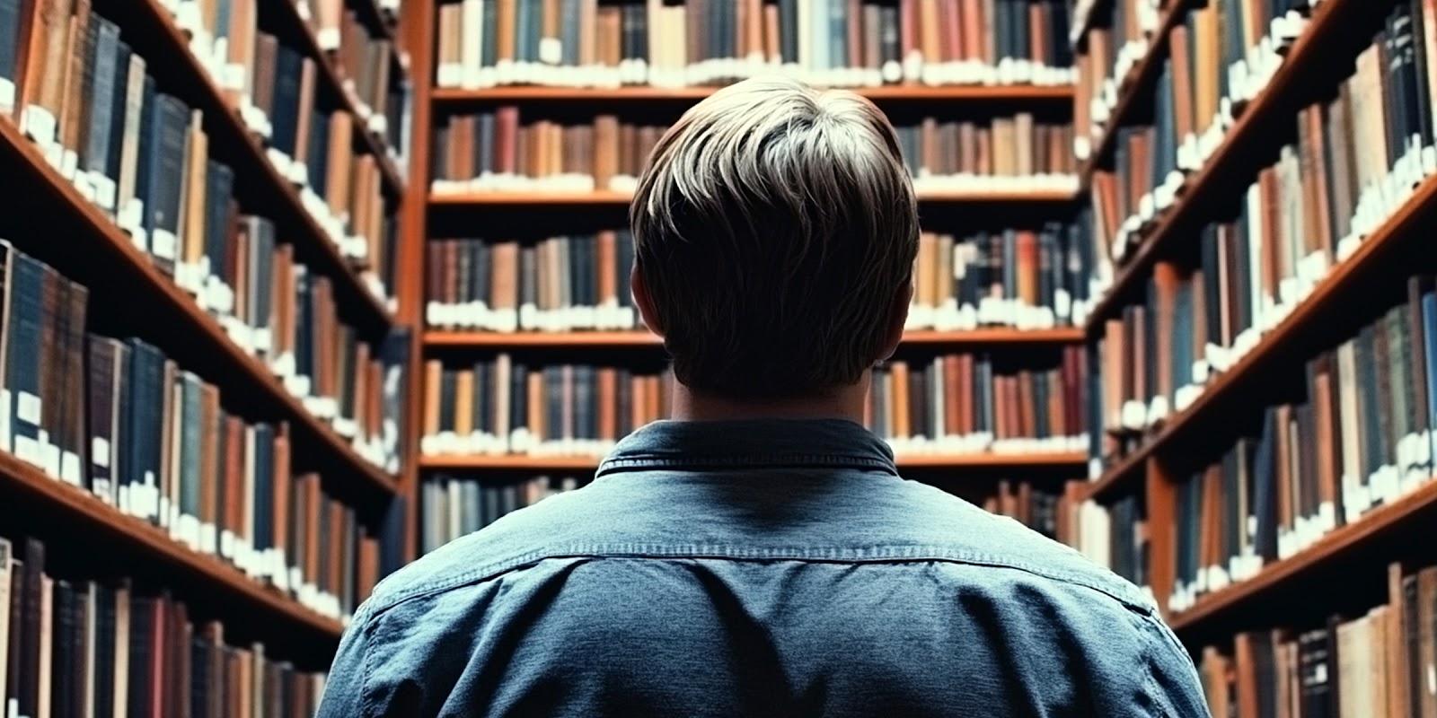 A man in the bookstore | Source: Midjourney