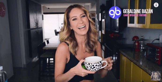 Geraldine explica cómo es su alimentación. | Imagen tomada de:YouTube/ Geraldine Bazán
