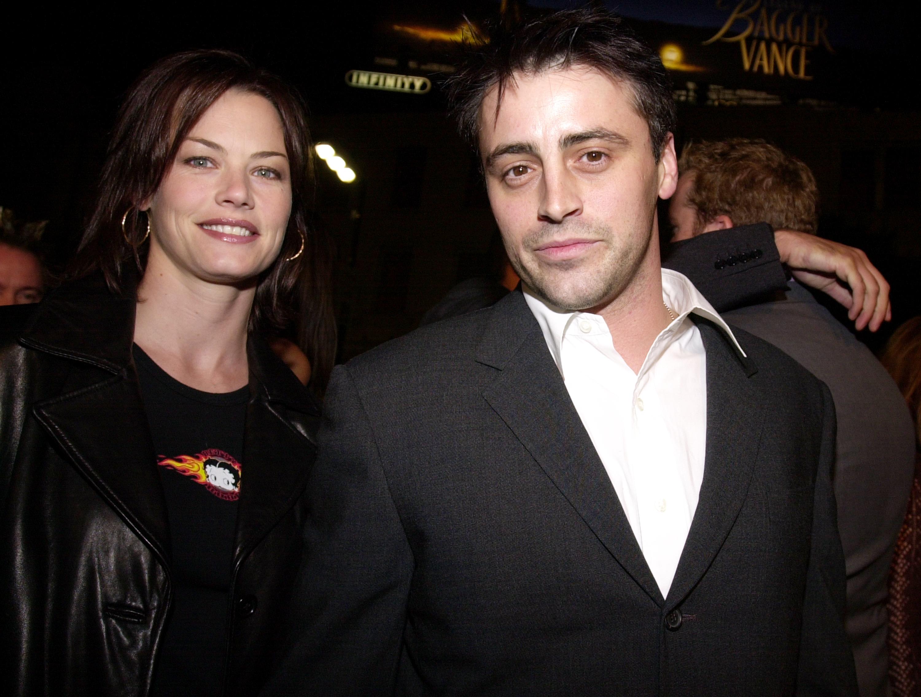 Matt LeBlanc and fiancee Melissa McKnight arrive at the premiere of Columbia Pictures "Charlie''s Angels" October 22, 2000, at Mann''s Chinese Theatre in Hollywood, CA. | Source: Getty Images.