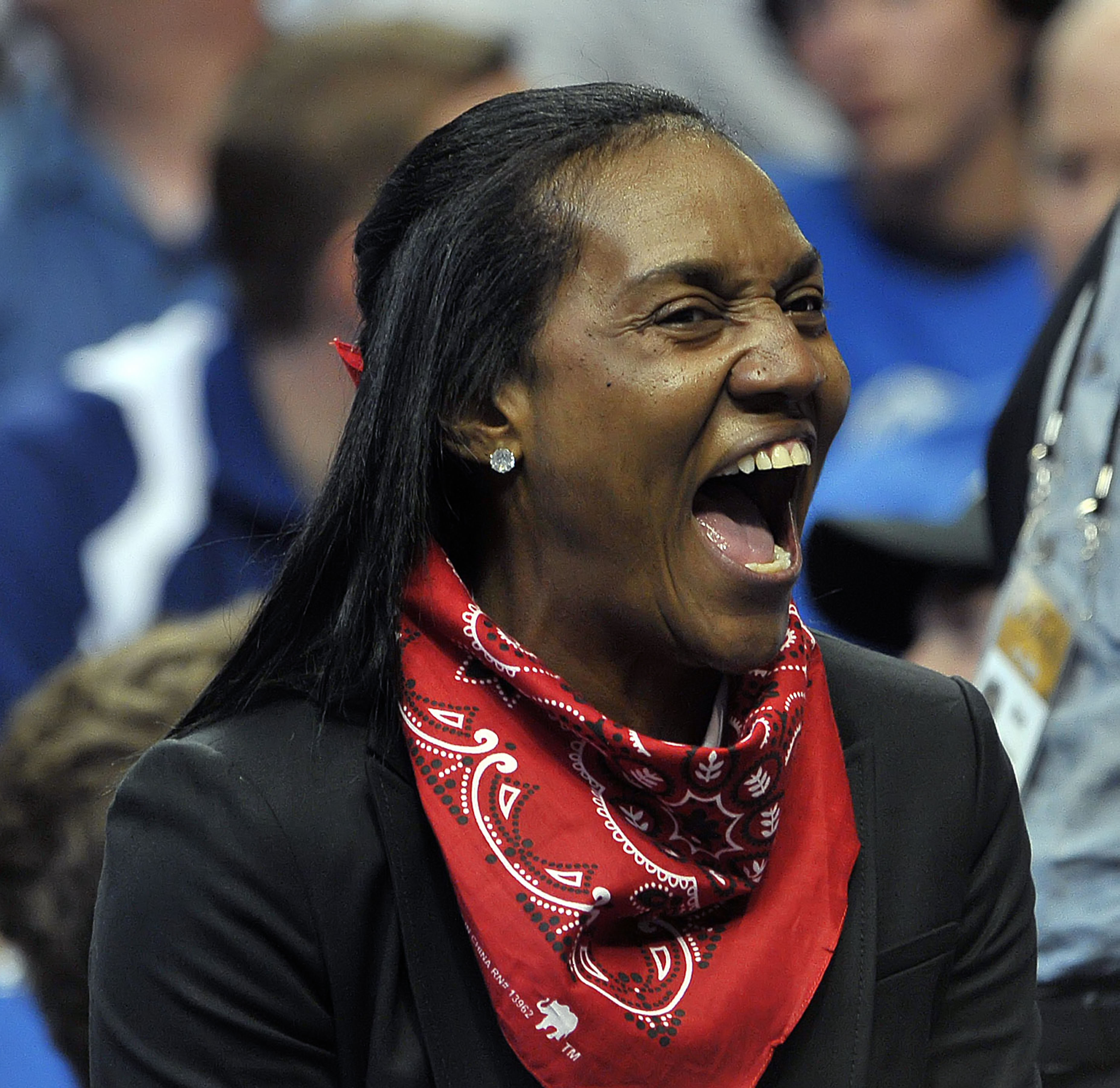 LeBron James' mother Gloria during NBA Finals between the Miami Heat and the Dallas Mavericks in Dallas, Texas, on June 7, 2011 | Source: Getty Images