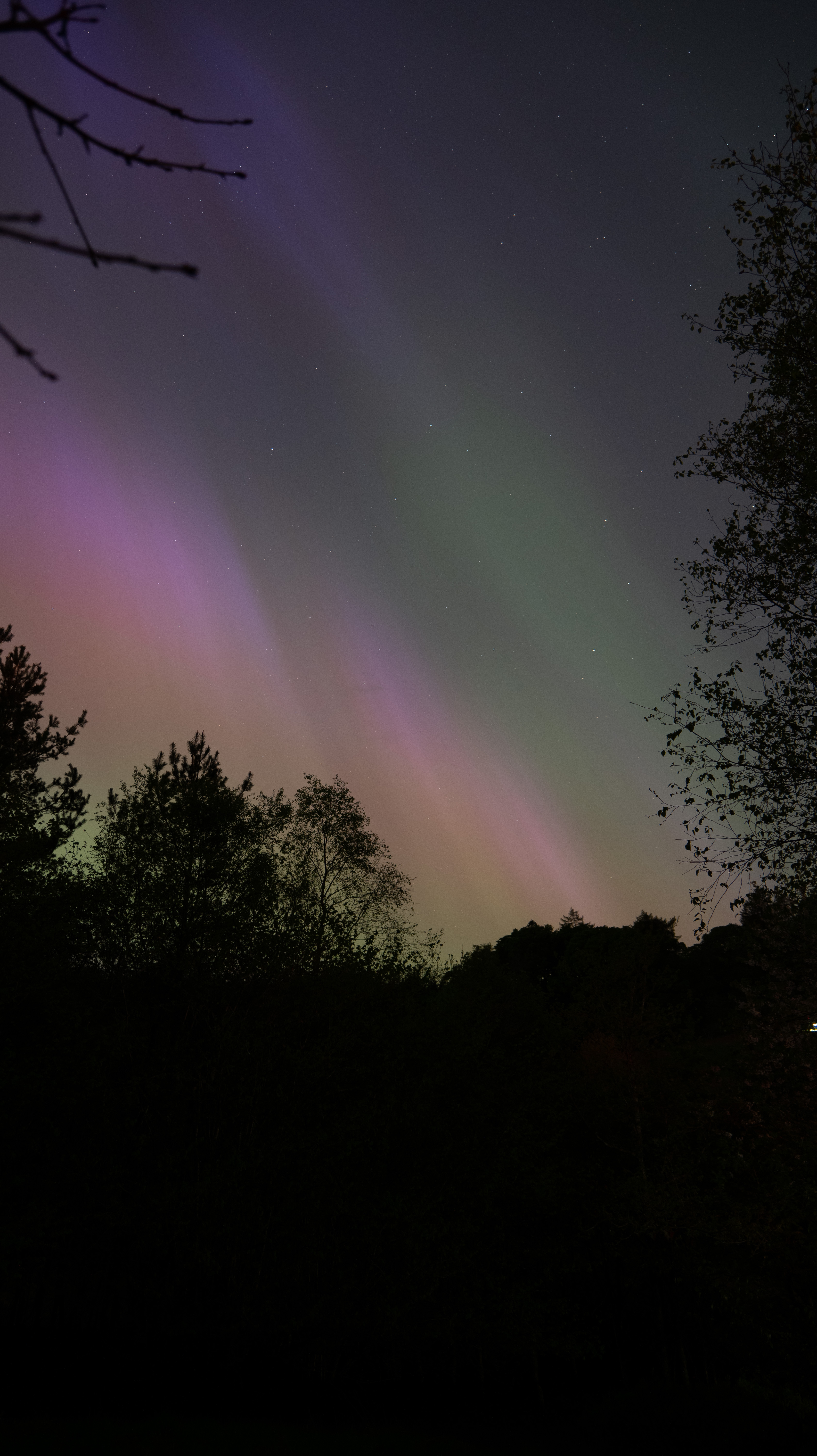 The Northern Lights seen in Auchengillan, Glasgow on May 11, 2024 | Source: Getty Images