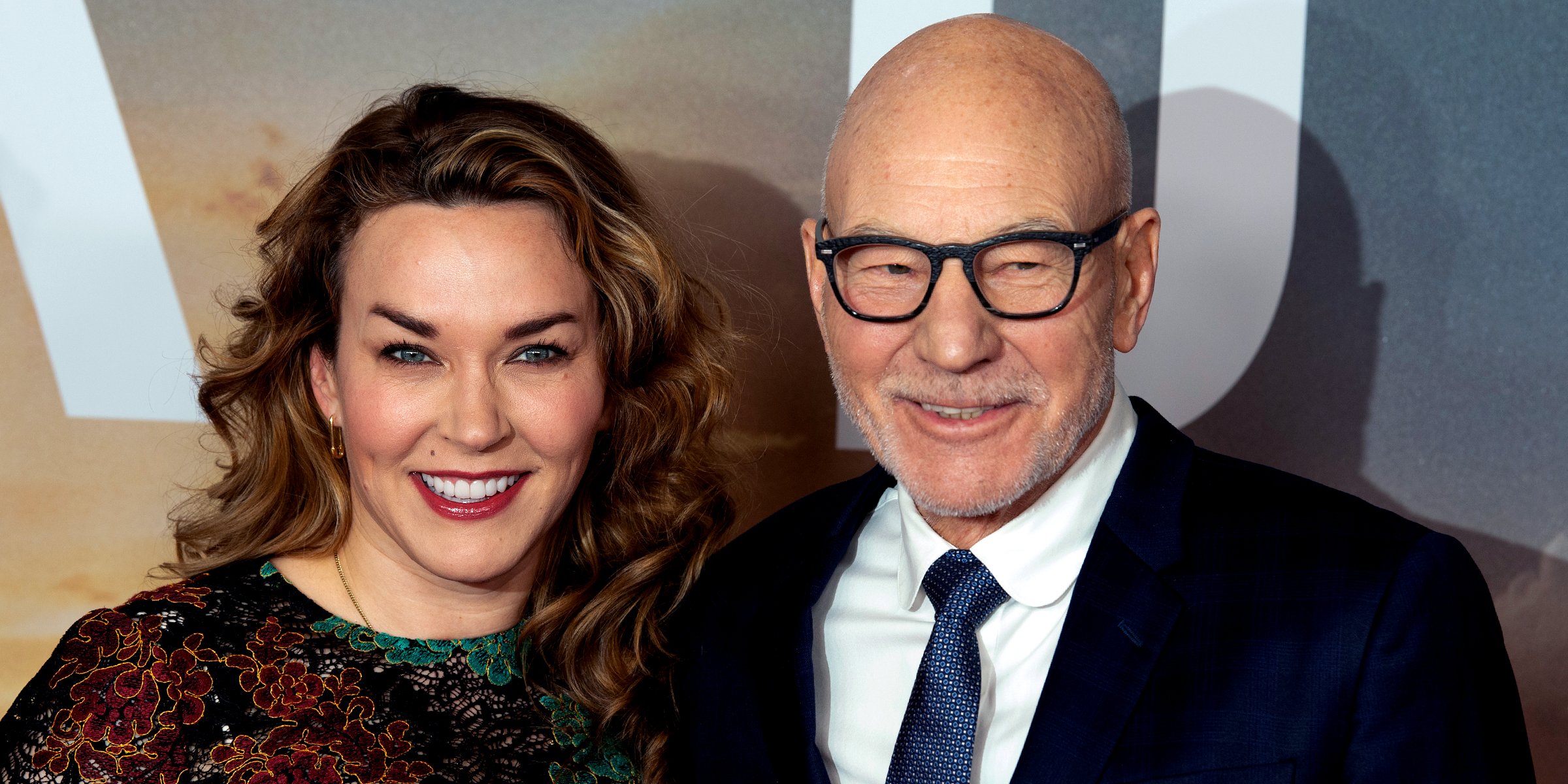 Patrick Stewart and Sunny Ozell. | Source: Getty Images