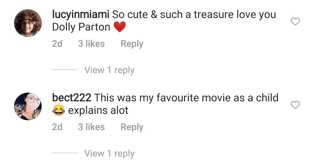 More fans reaction to Partons Instagram post| Source: Instagram/Dolly Parton