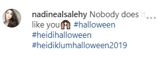 Another fan comment on Heidi's post | Instagram: @heidiklum