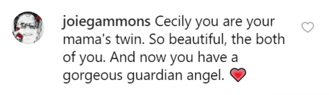 Fan comment on Cecily Chapman's post. | Source: Instagram/cecilybeezee