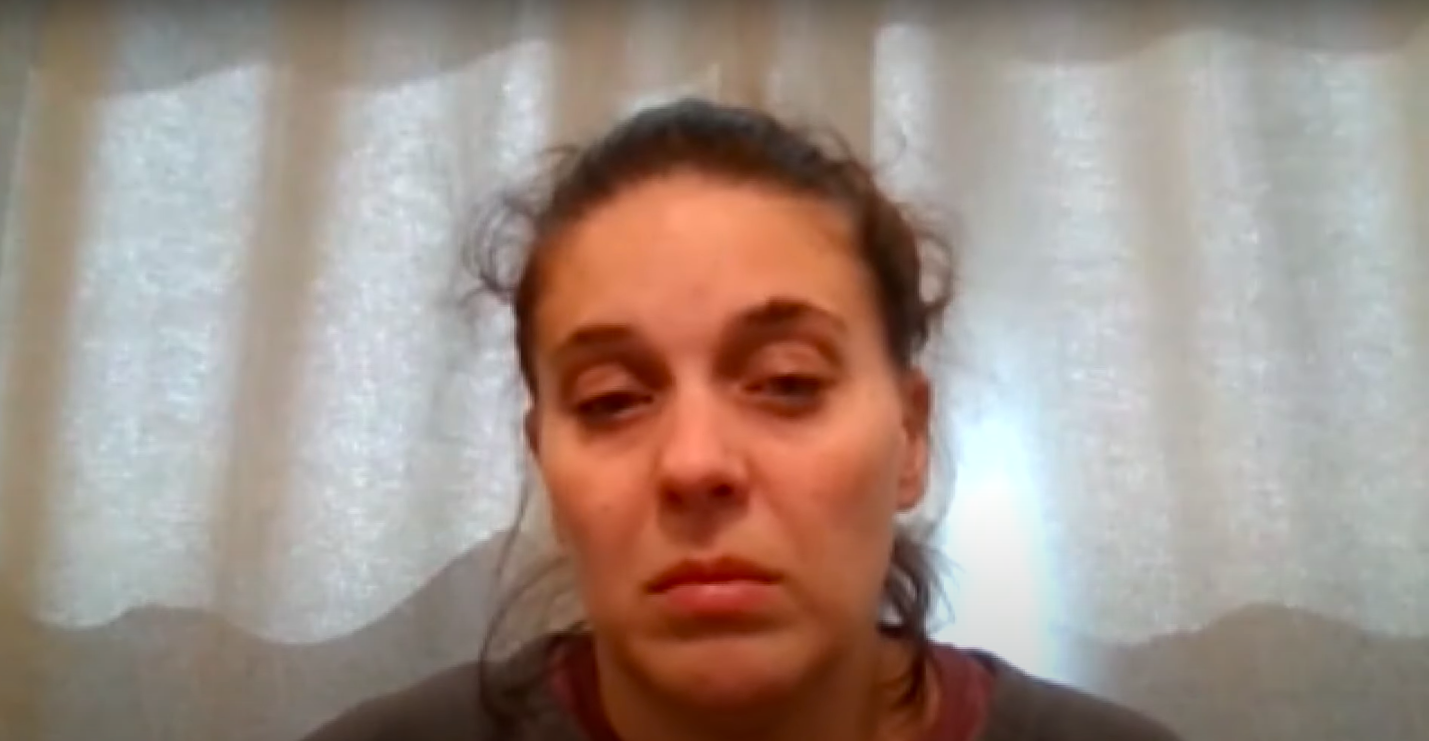 Ashlee Dahlberg talking about her son's passing, posted on May 29, 2025. | Source: YouTube/WTHR