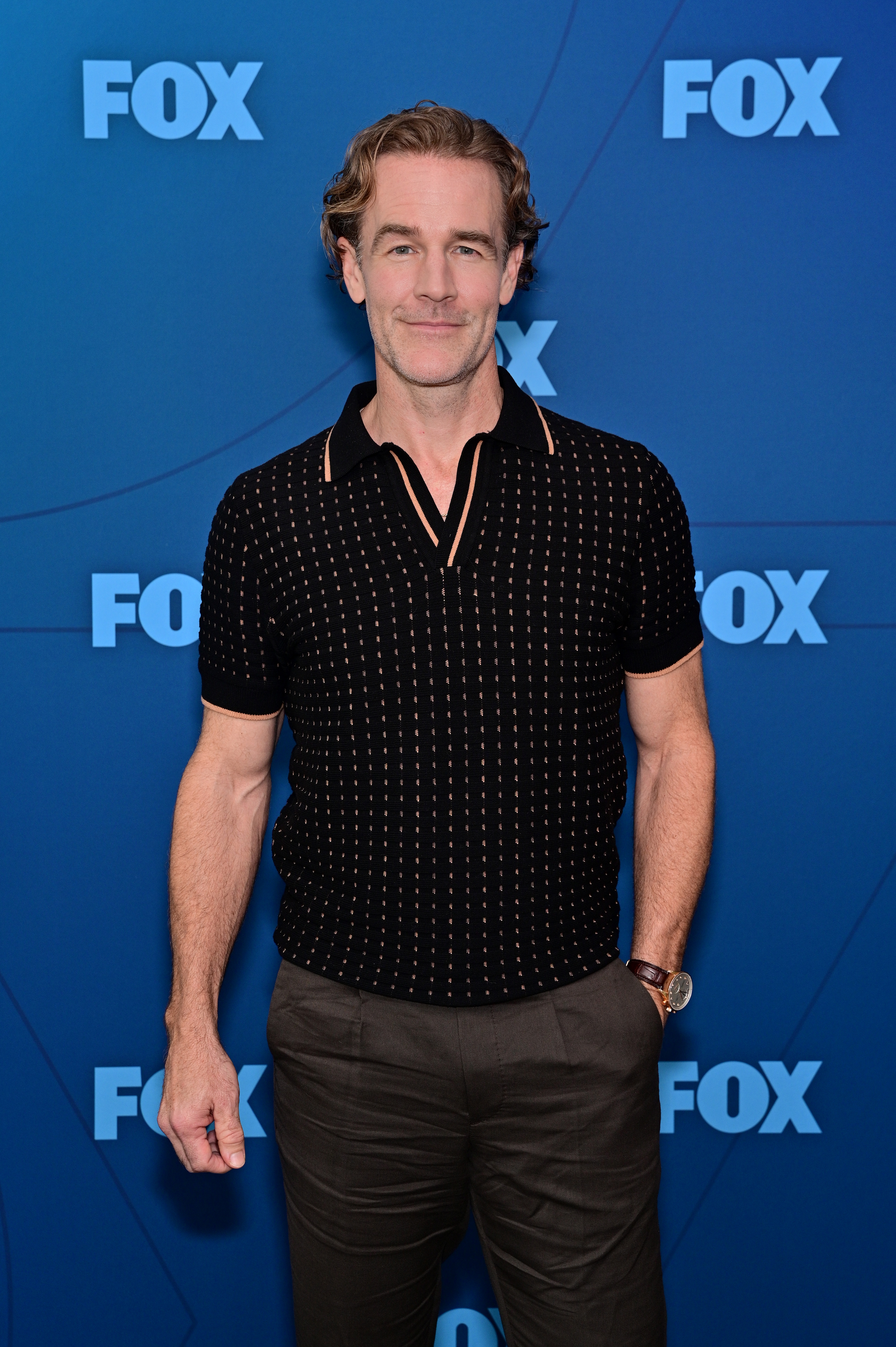 James Van Der Beek at FOX Winter Press Day in Los Angeles, California on November 18, 2024. | Source: Getty Images