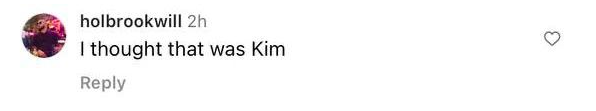A screenshot of a comment talking about Bianca Censori and Kim Kardashian posted on August 4, 2023 | Source: Instagram/dailymail
