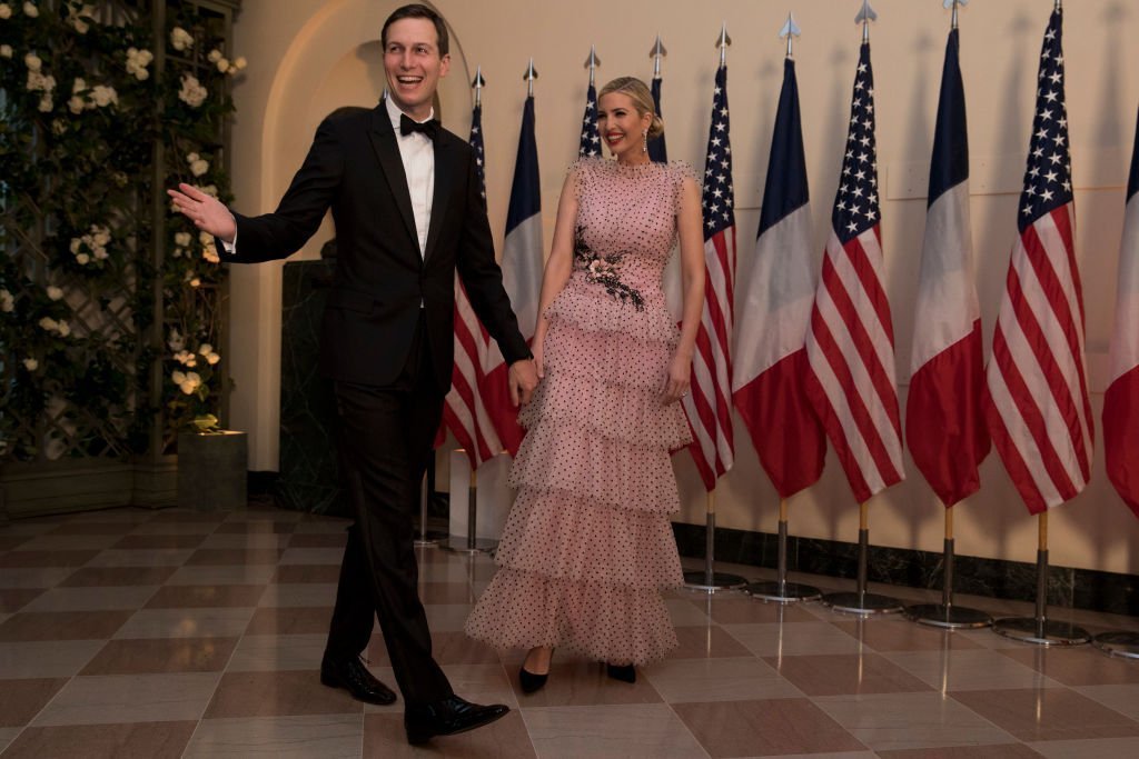 Jared Kushner and Ivanka Trump arrive at the White House for a state dinner April 24, 2018 in Washington, DC. | Photo: Getty Images