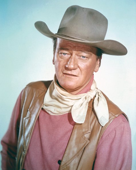 John Wayne in a studio portrait, circa 1970. | Photo: Getty Images