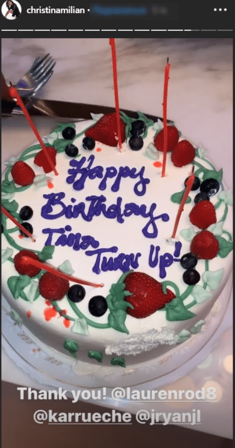 Gâteau d'anniversaire du couple Matt Pokora et Christina Milian | Source : instagram.com/m.pokora
