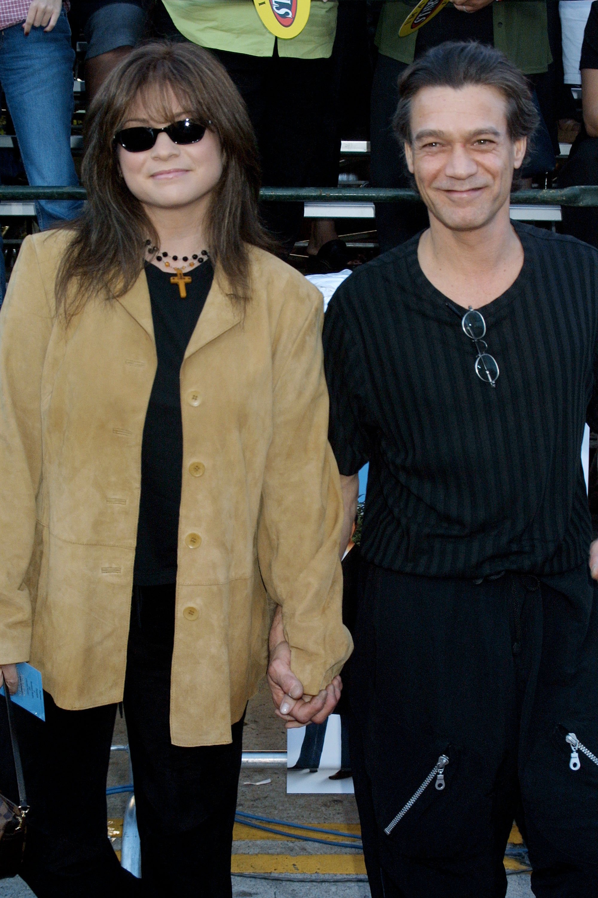 Valerie Bertinelli with her ex husband Eddie Van Helen in Lost Angeles 2002. | Source: Getty Images