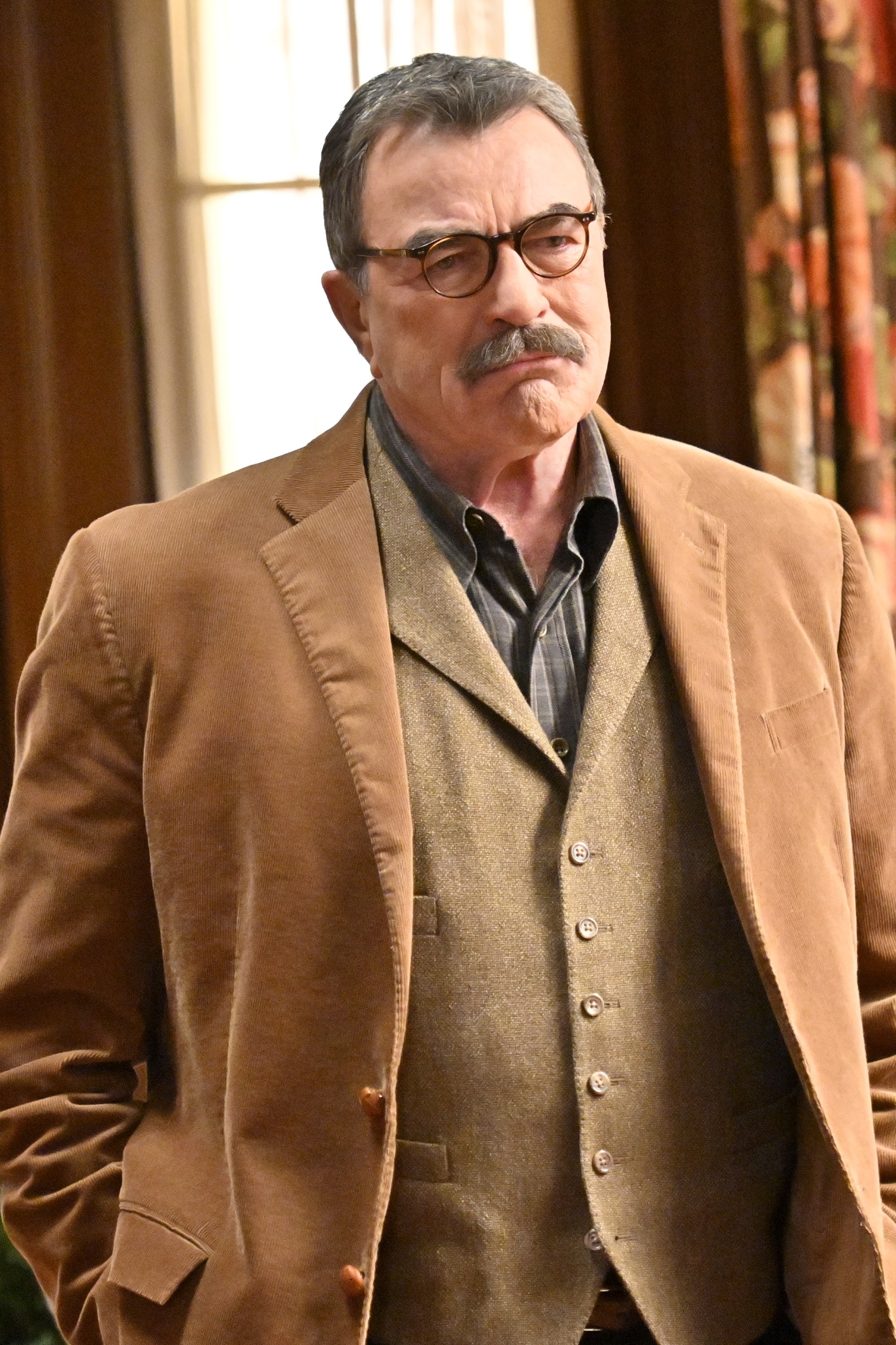 Tom Selleck on an episode of "Blue Bloods" on May 1, 2020. | Source: Getty Images
