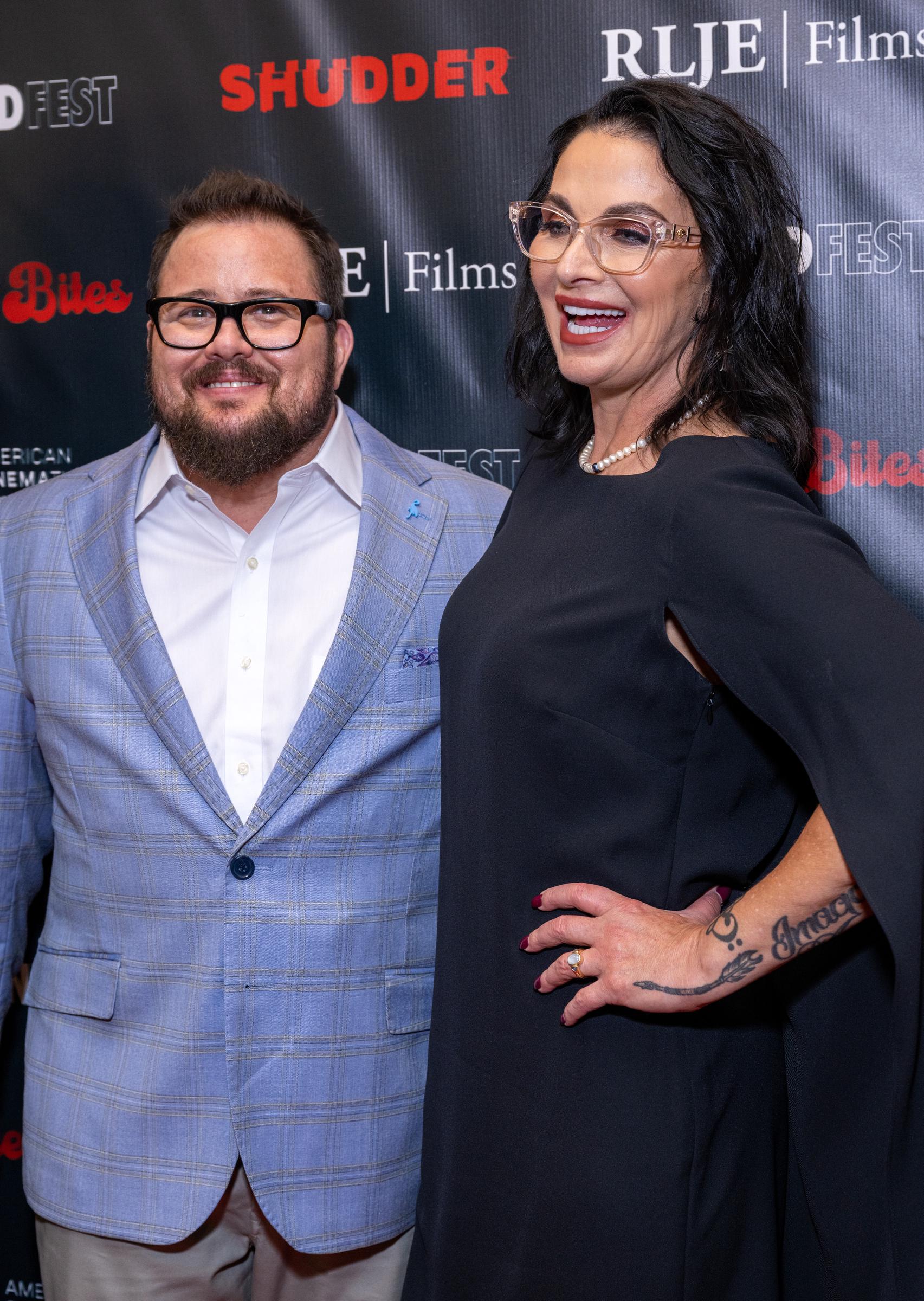 Chaz Bono and Shara Blue Mathes attend the Beyond Fest premiere of "Little Bites" at the Aero Theatre on October 3, 2024 in Santa Monica, California | Source: Getty Images