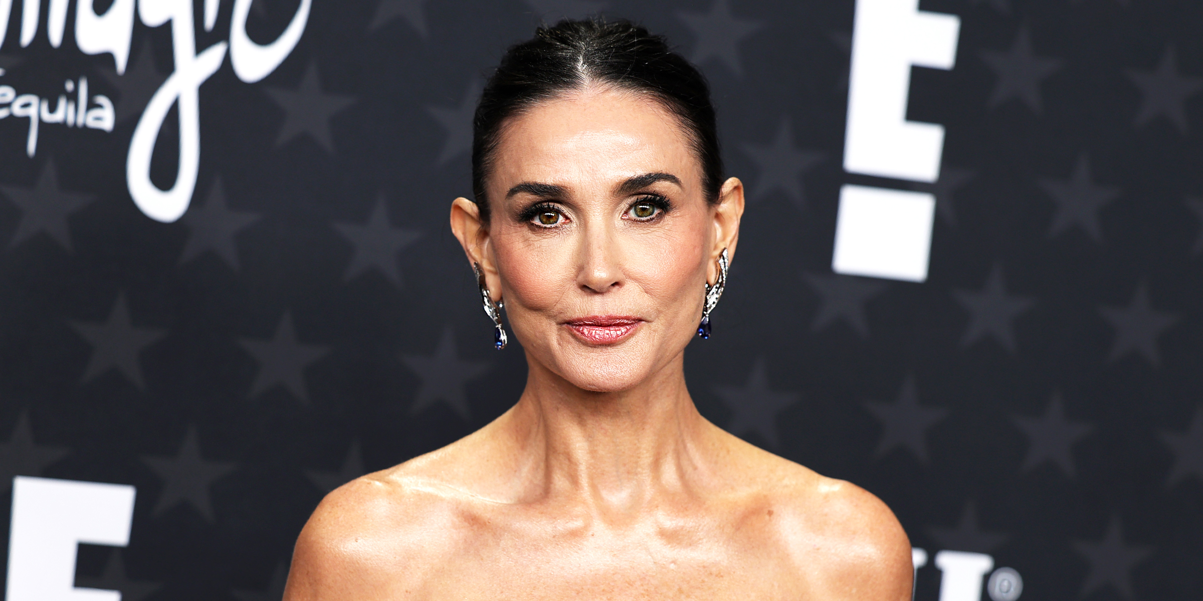 Demi Moore 62 Stuns In A Mosaic Colorful Dress At The 2025 BAFTA 