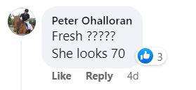 A fan's comment on a Cate Blanchett sighting on March 22, 2023 | Source: Facebook/Daily Mail