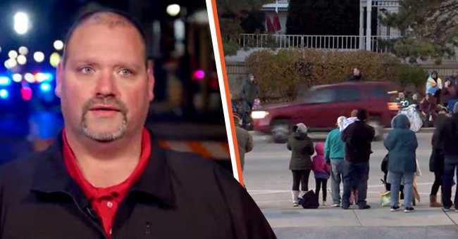 Father shares how he pulled his daughter out of the way of an SUV | Photo: Youtube/TODAY & Twitter/ajplus