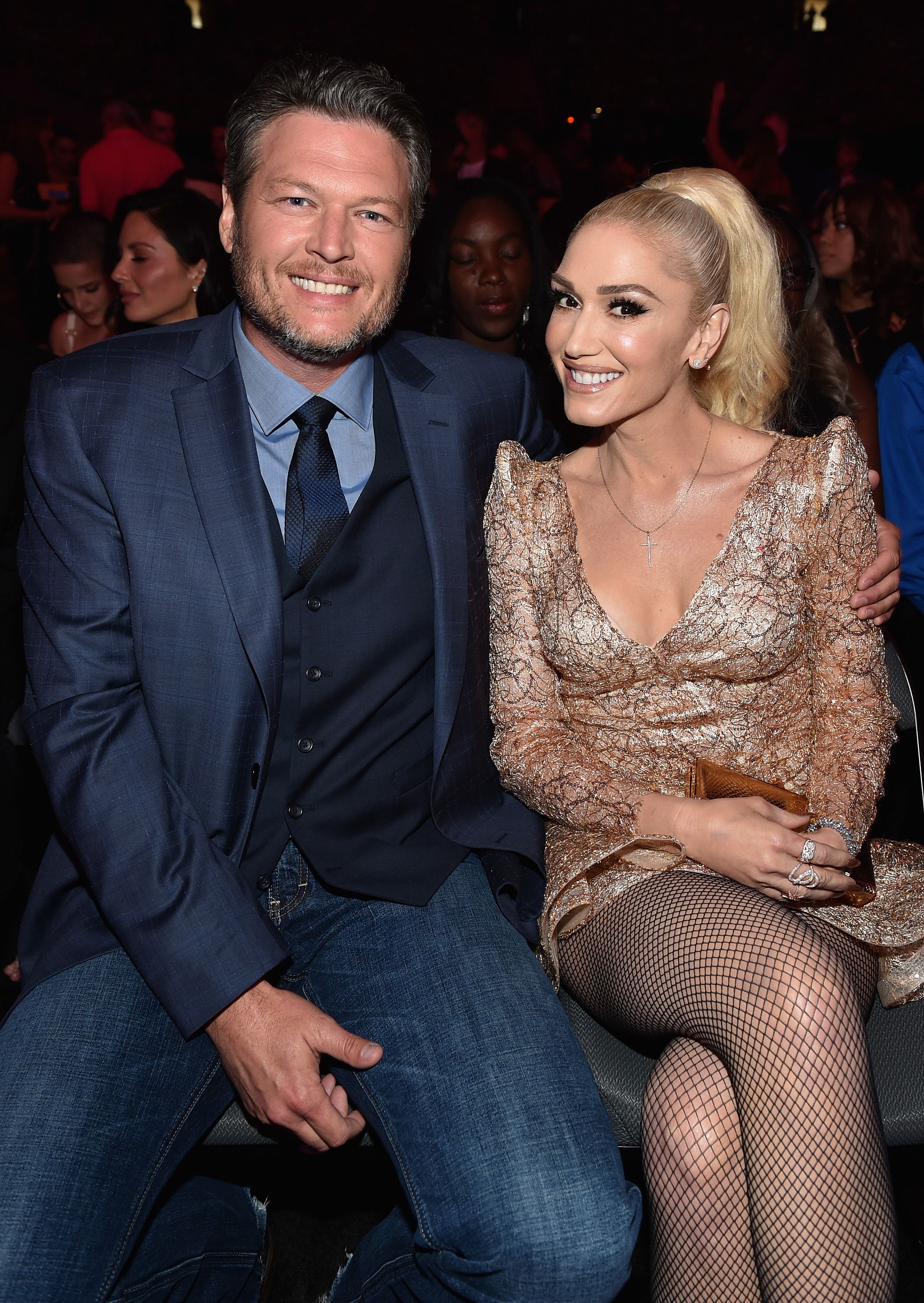 Blake Shelton and Gwen Stefani at the 2017 Billboard Music Awards at T-Mobile Arena on May 21, 2017 | Photo: Getty Images
