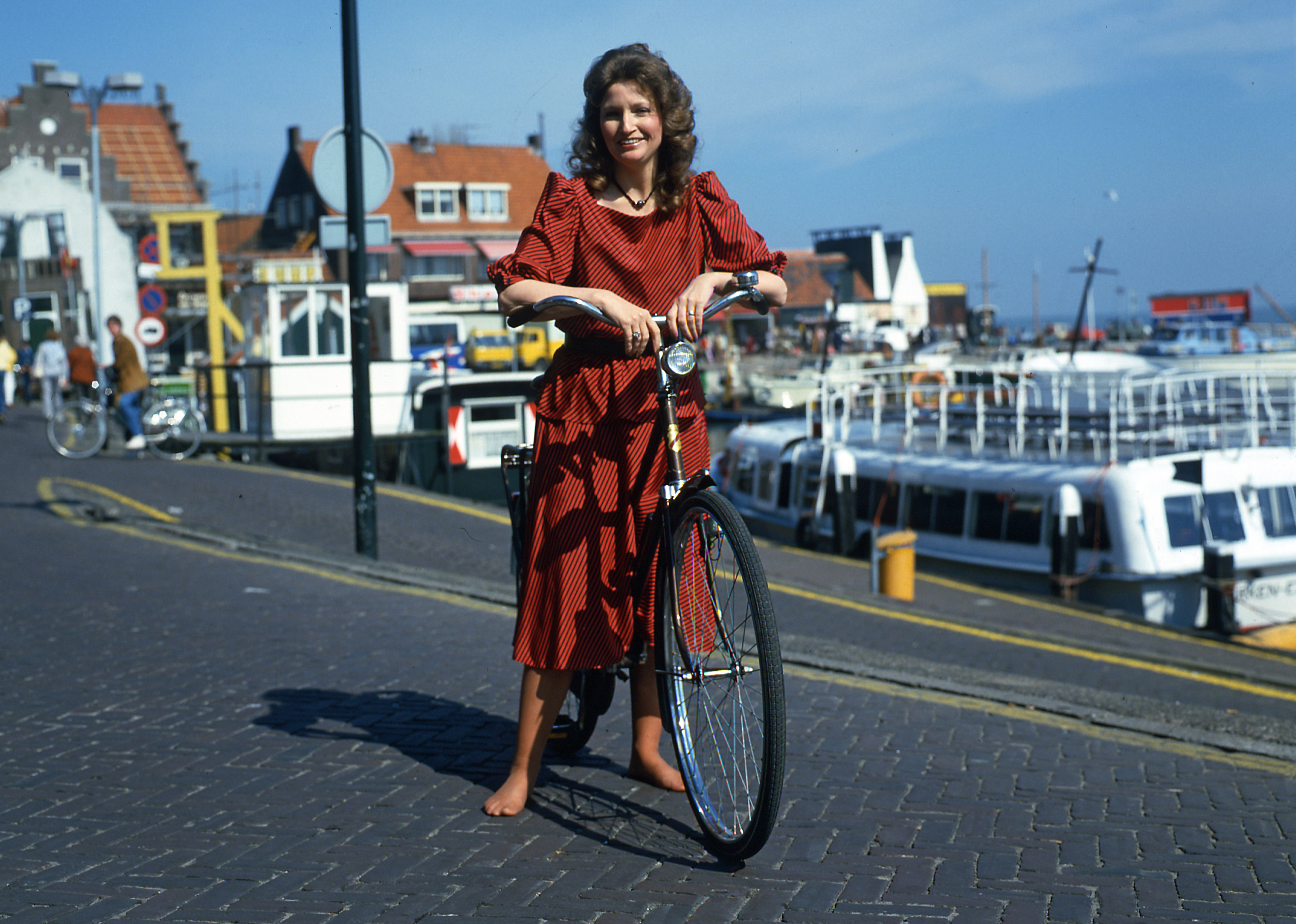 Sandy Posey biking in 1981 | Source: Getty Images