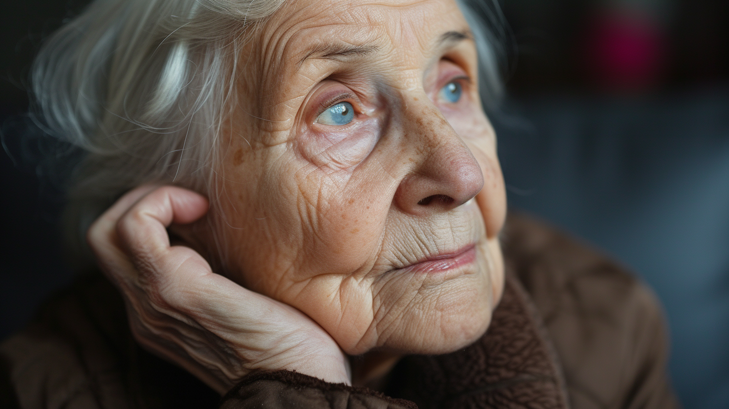 A sad old woman | Source: Midjourney