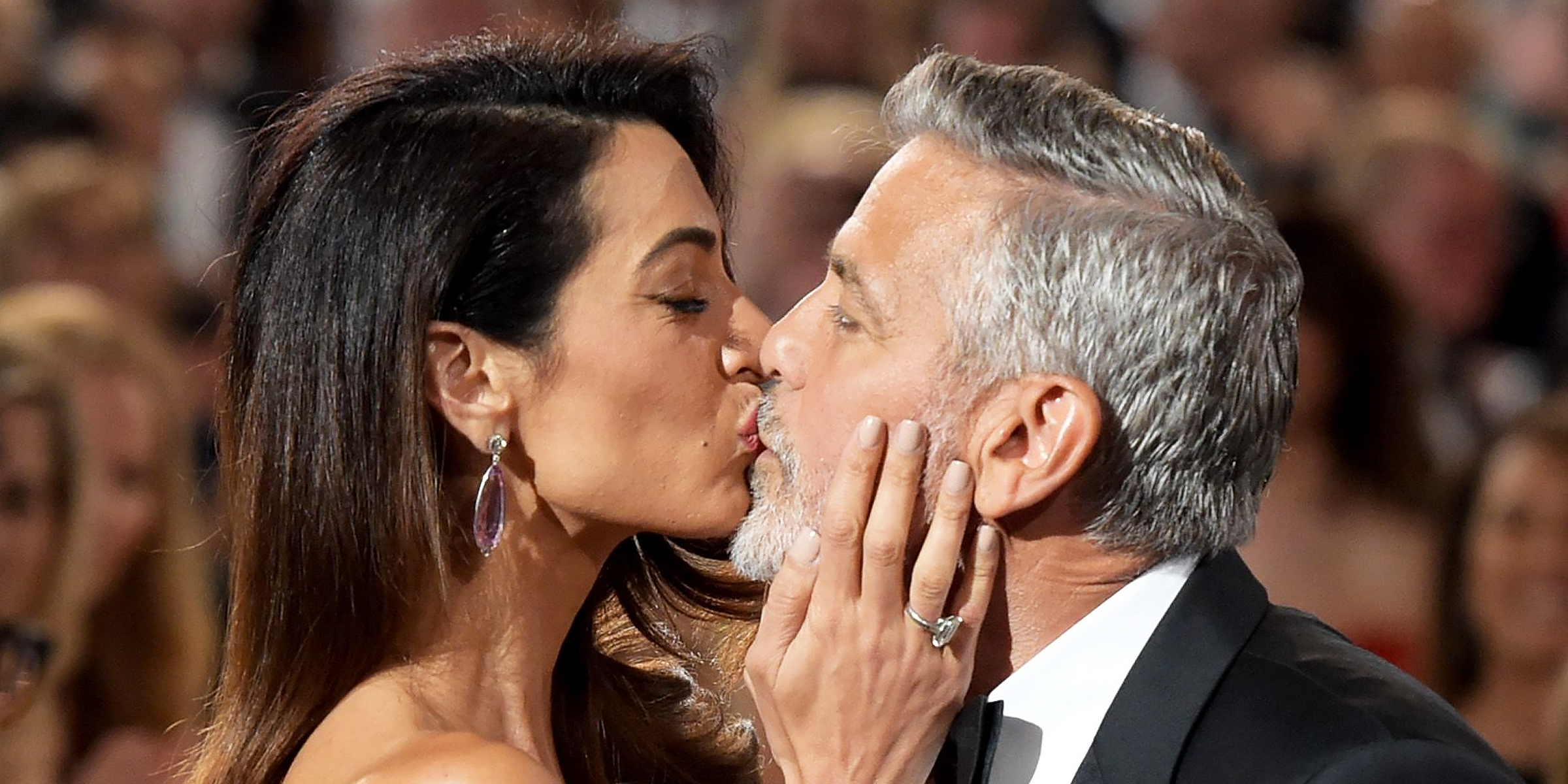 Amal and George Clooney. | Source: Getty Images