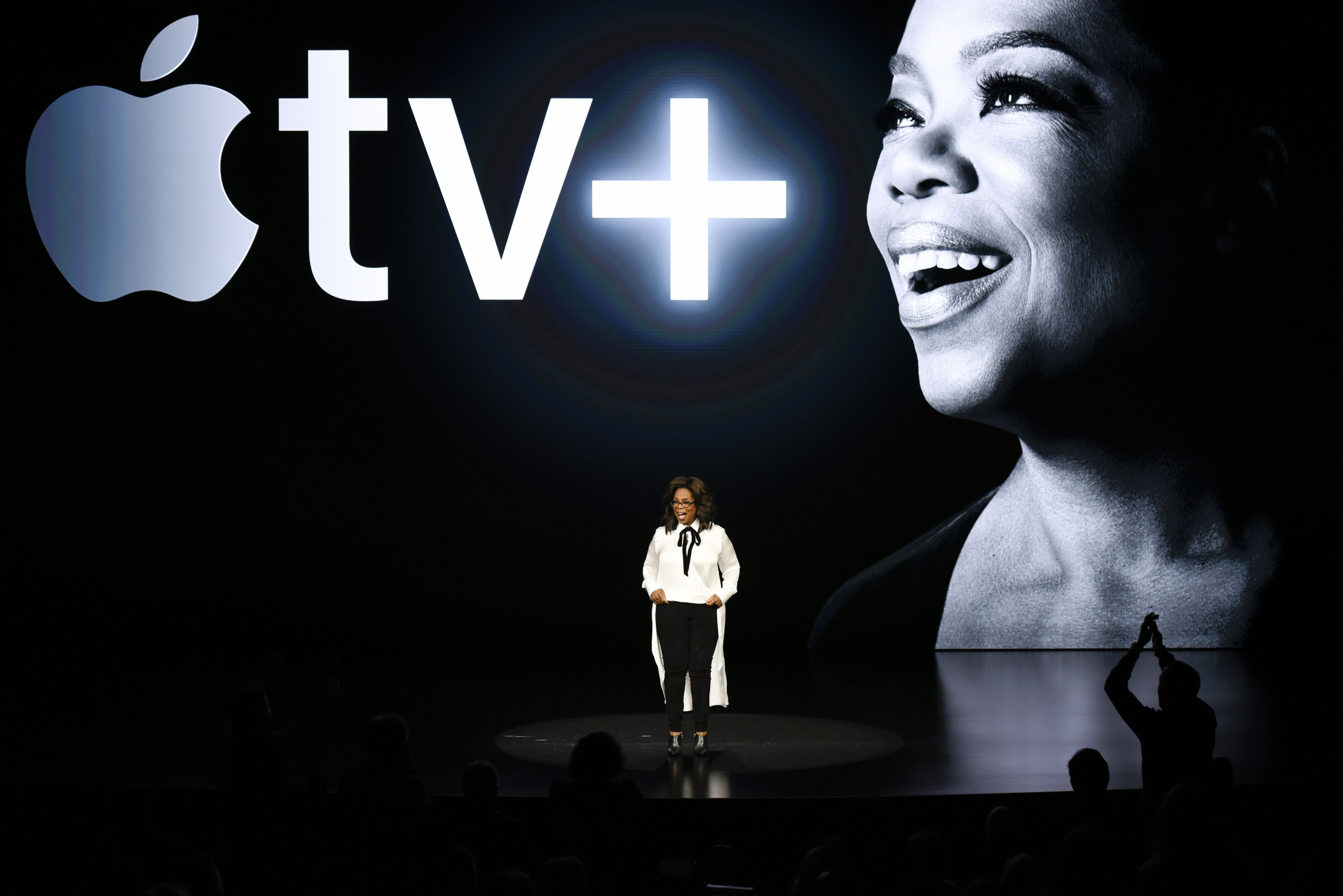 Oprah Winfrey at an Apple product launch event in 2019 in Cupertino, California | Source: Getty Images