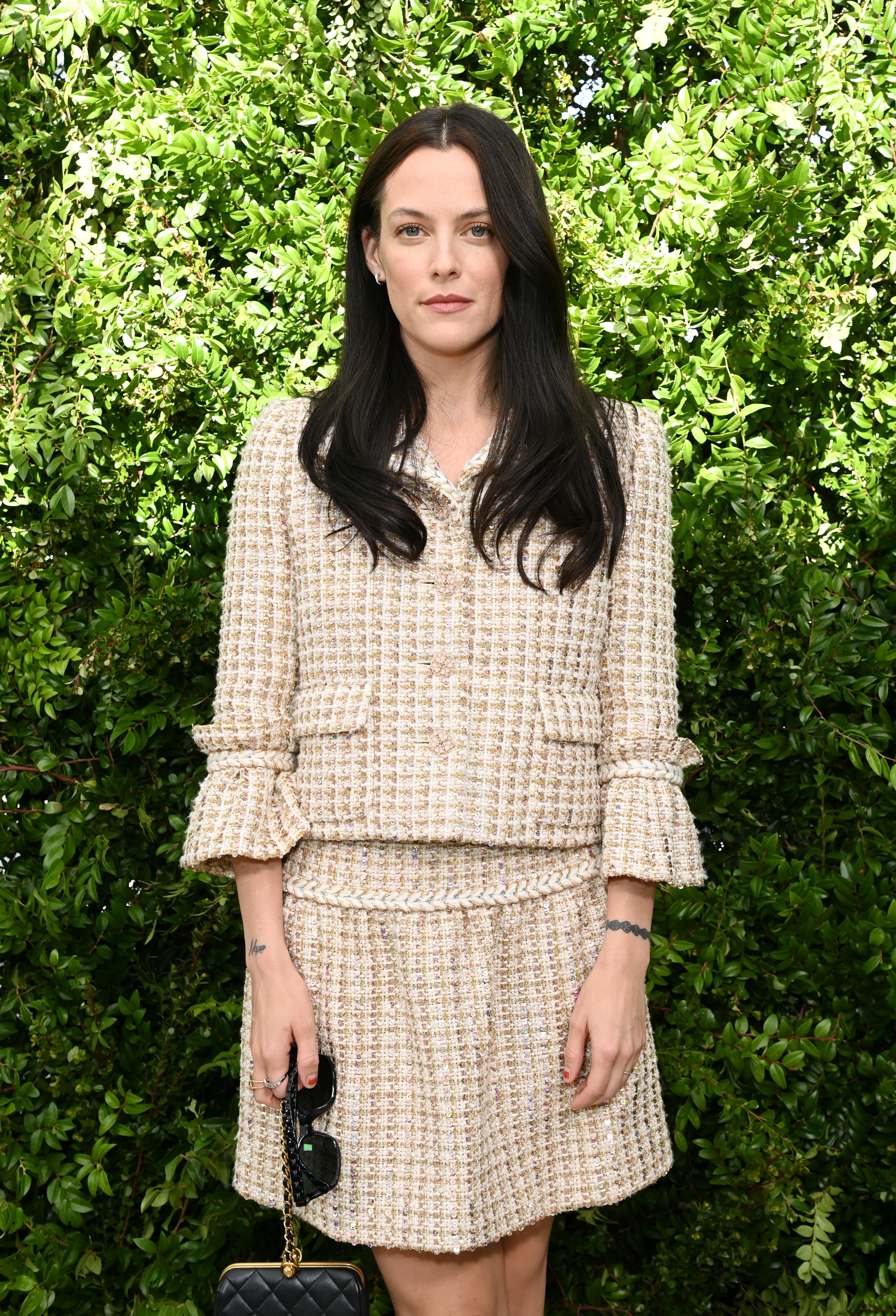 Riley Keough, wearing CHANEL, at the Academy Women's Luncheon Presented By CHANEL in Los Angeles, California on November 09, 2023. | Source: Getty Images