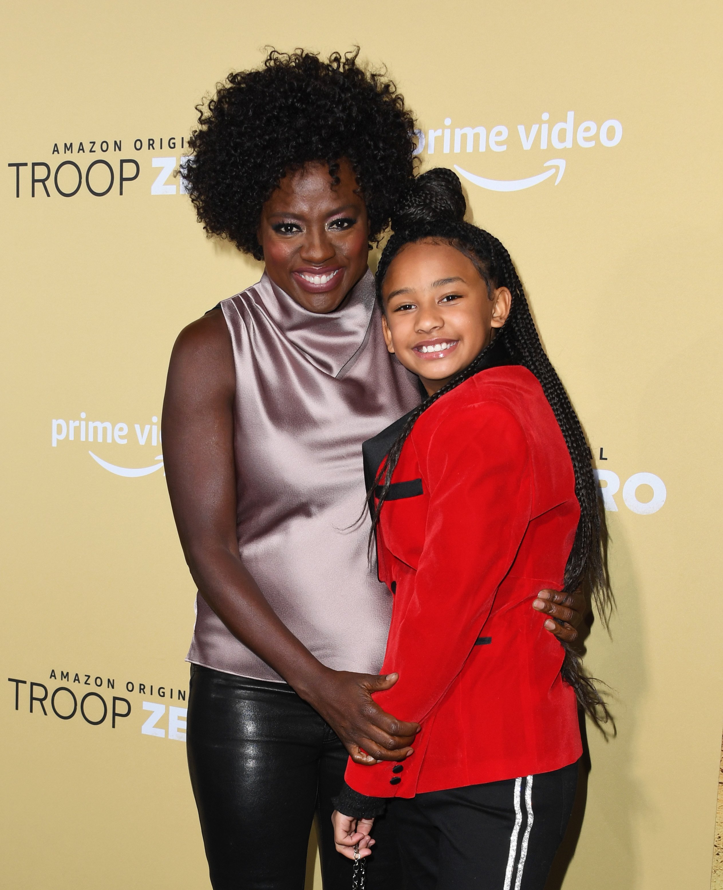 Viola Davis and daughter Genesis attends the premiere of "Troop Zero" in Los Angeles, California on January 13, 2020 | Photo: Getty Images