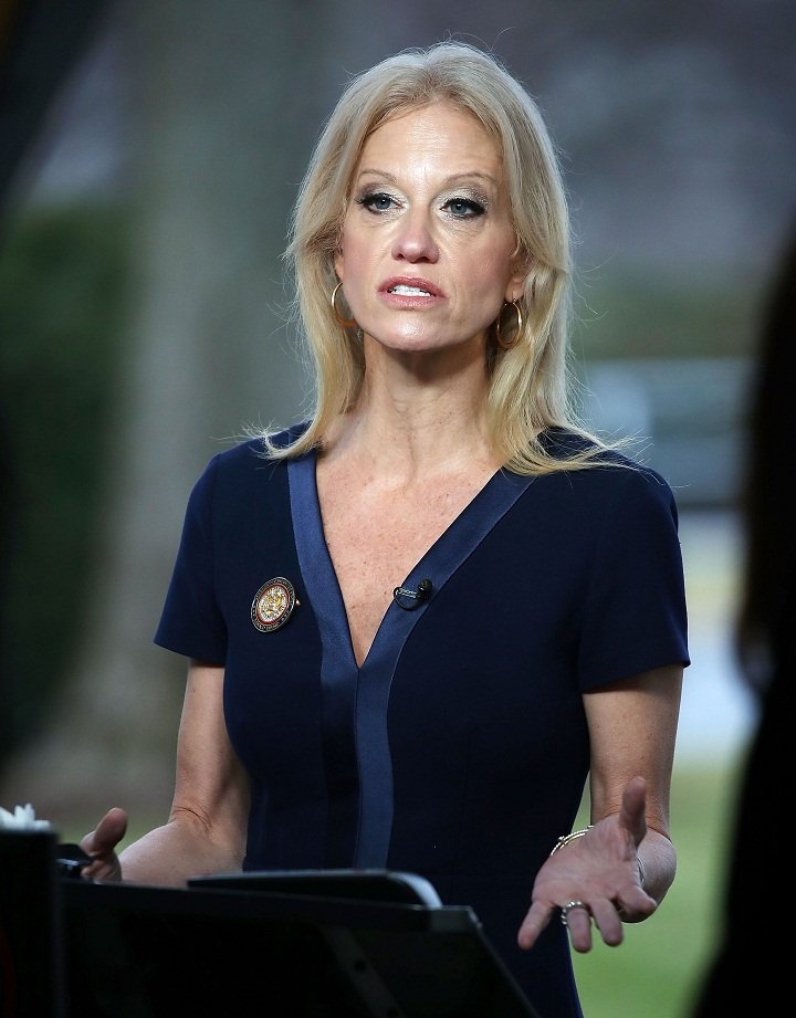 Kellyanne Conway on This Week with George Stephanopoulos at the White House, in Washington, DC in January 2017. | Image: Getty Images.