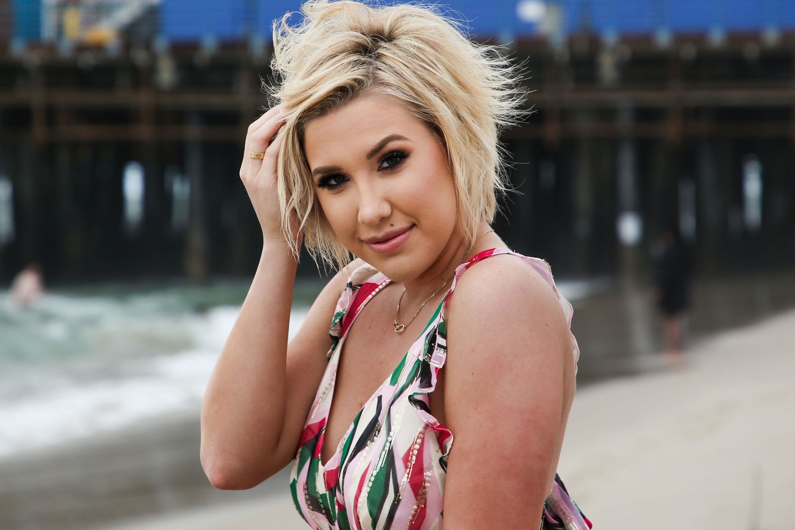 Savannah Chrisley celebrates her engagement to Nic Kerdiles on March 27, 2019, in Santa Monica, California | Photo: Getty Images