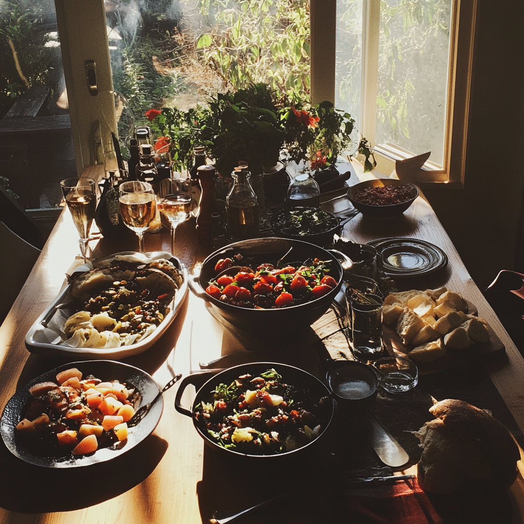 Food on a table | Source: Midjourney