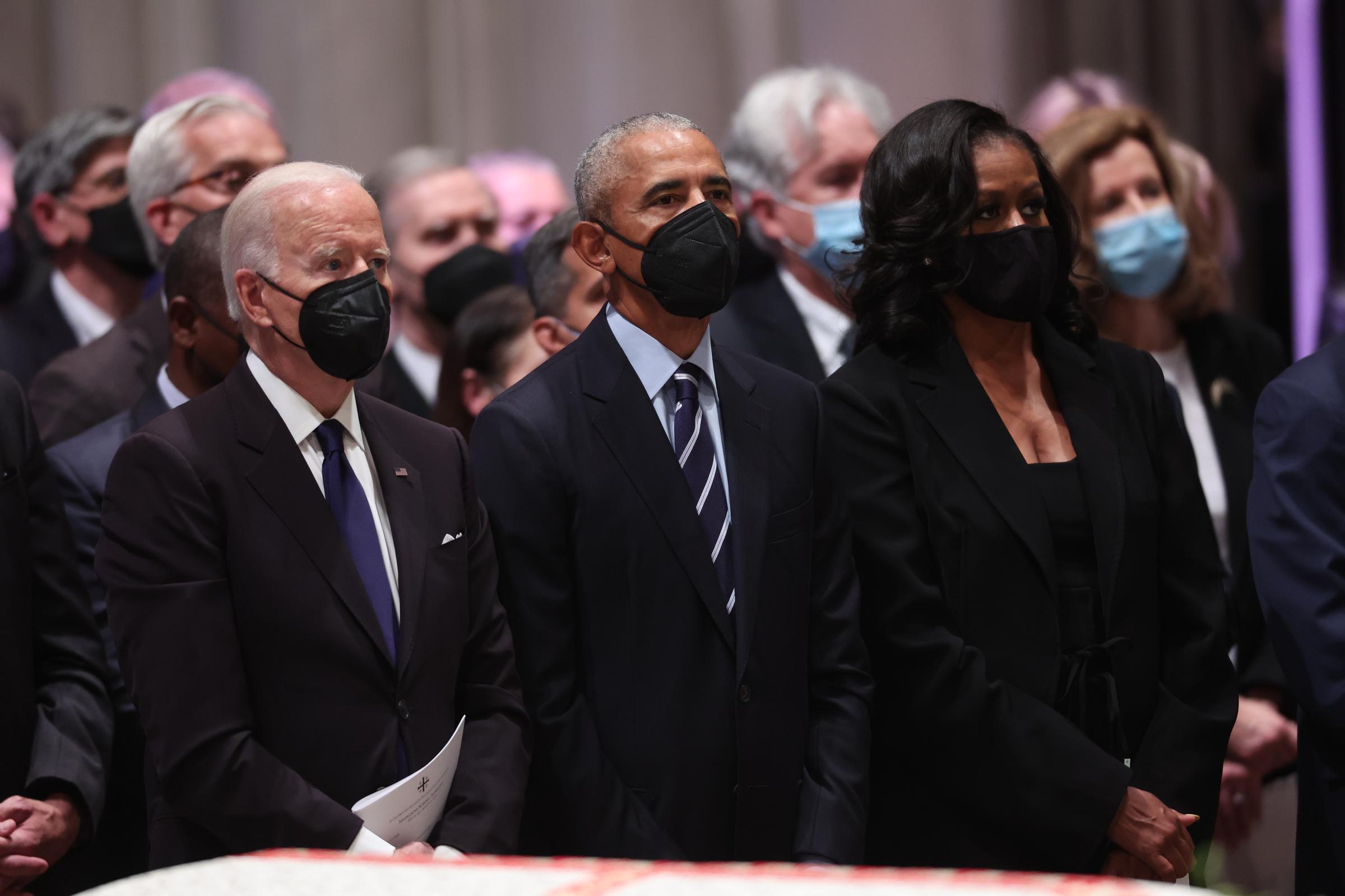 U.S. President Joe Biden, former U.S. President Barack Obama, and former first lady Michelle Obama on April 27, 2022, in Washington, D.C. | Source: Getty Images