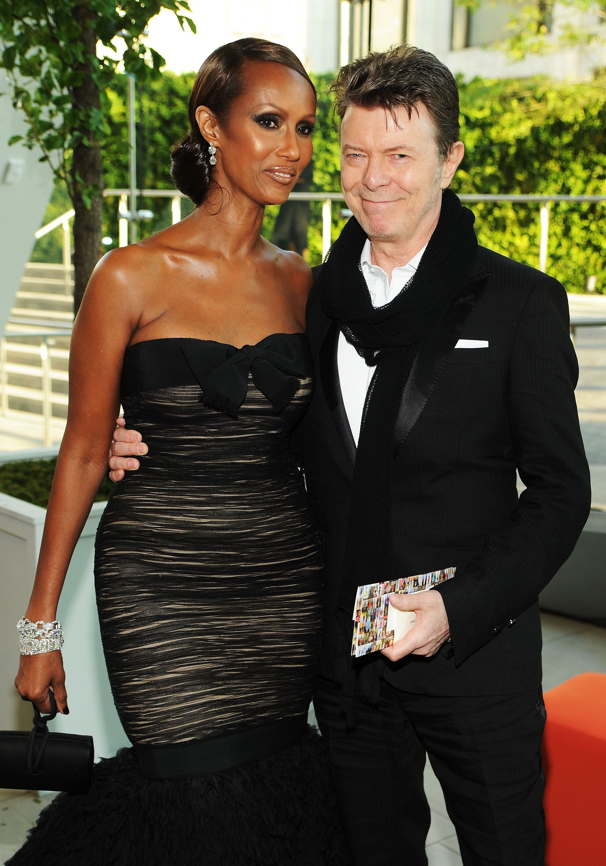 Iman and David Bowie at the 2010 CFDA Fashion Awards in New York City | Source: Dimitrios Kambouris/Getty Images
