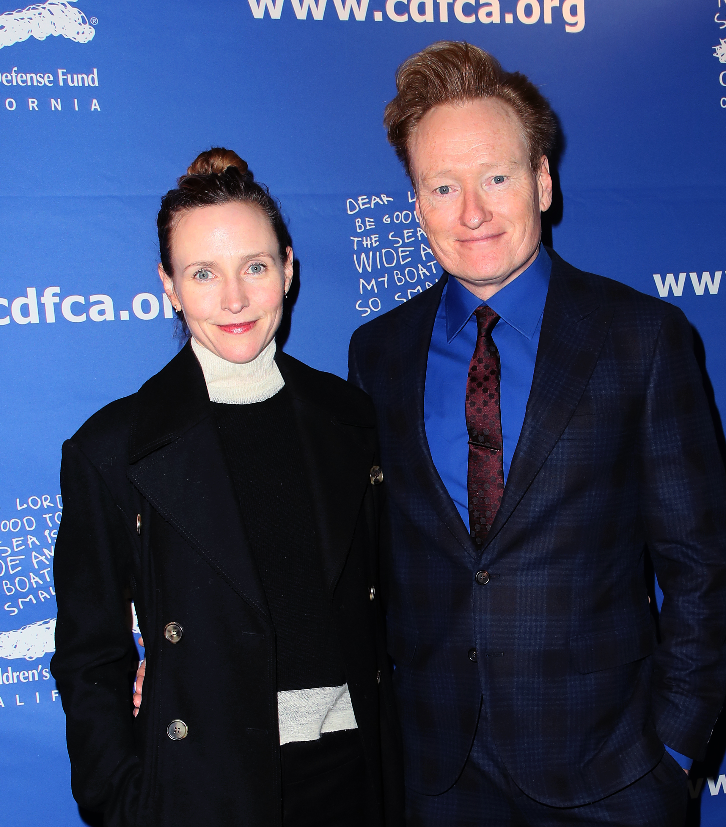 Liza Powel and Conan O'Brien at the Children's Defense Fund-California's 28th Annual Beat The Odds Awards on December 6, 2018, in Los Angeles | Source: Getty Images