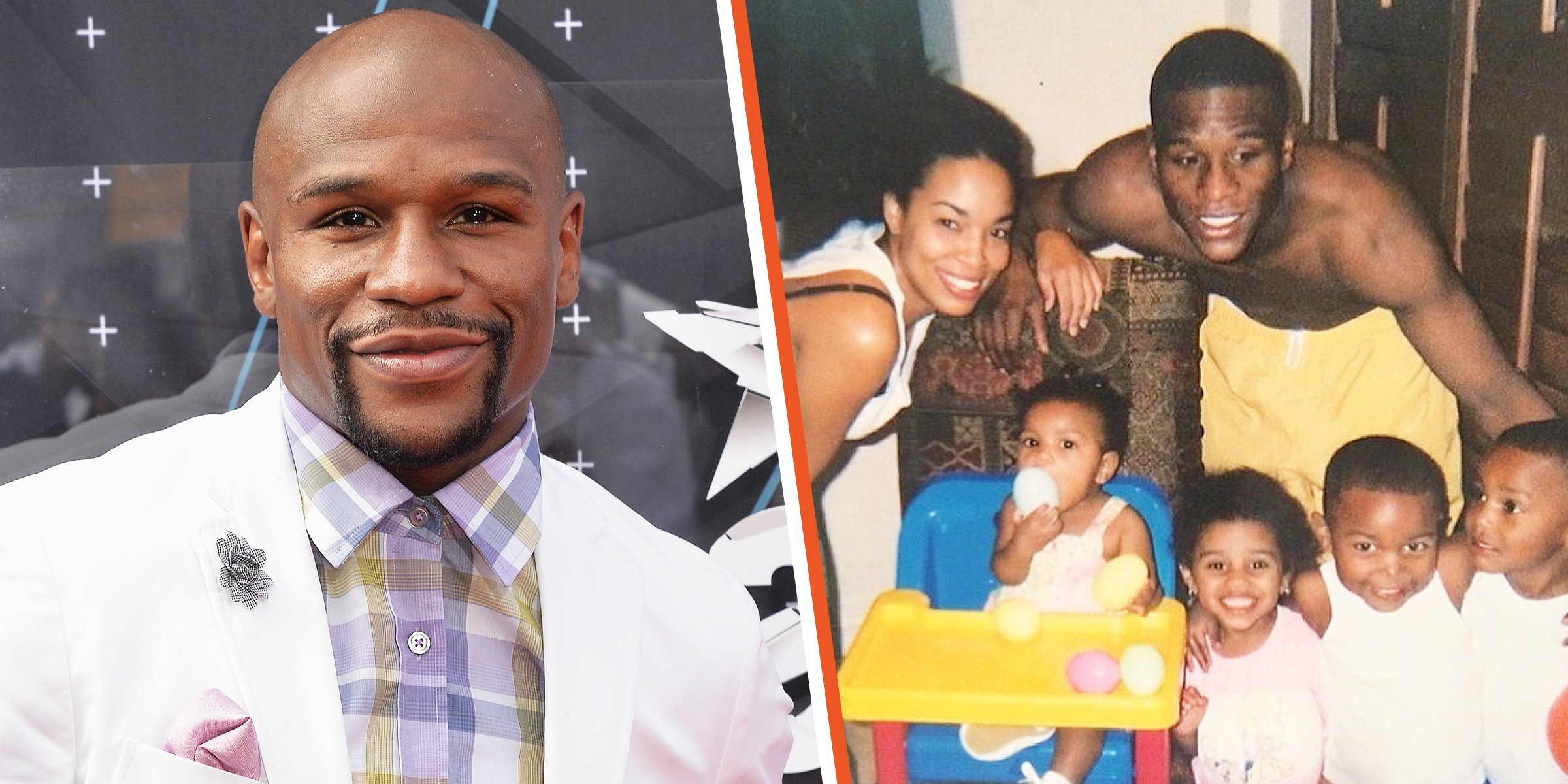 Floyd Mayweather Jr. and his family. | Source: Getty Images
