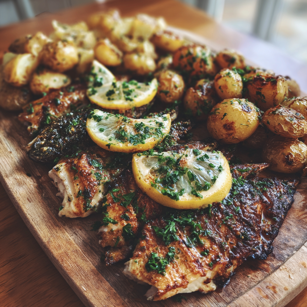 Food on a wooden board | Source: Midjourney