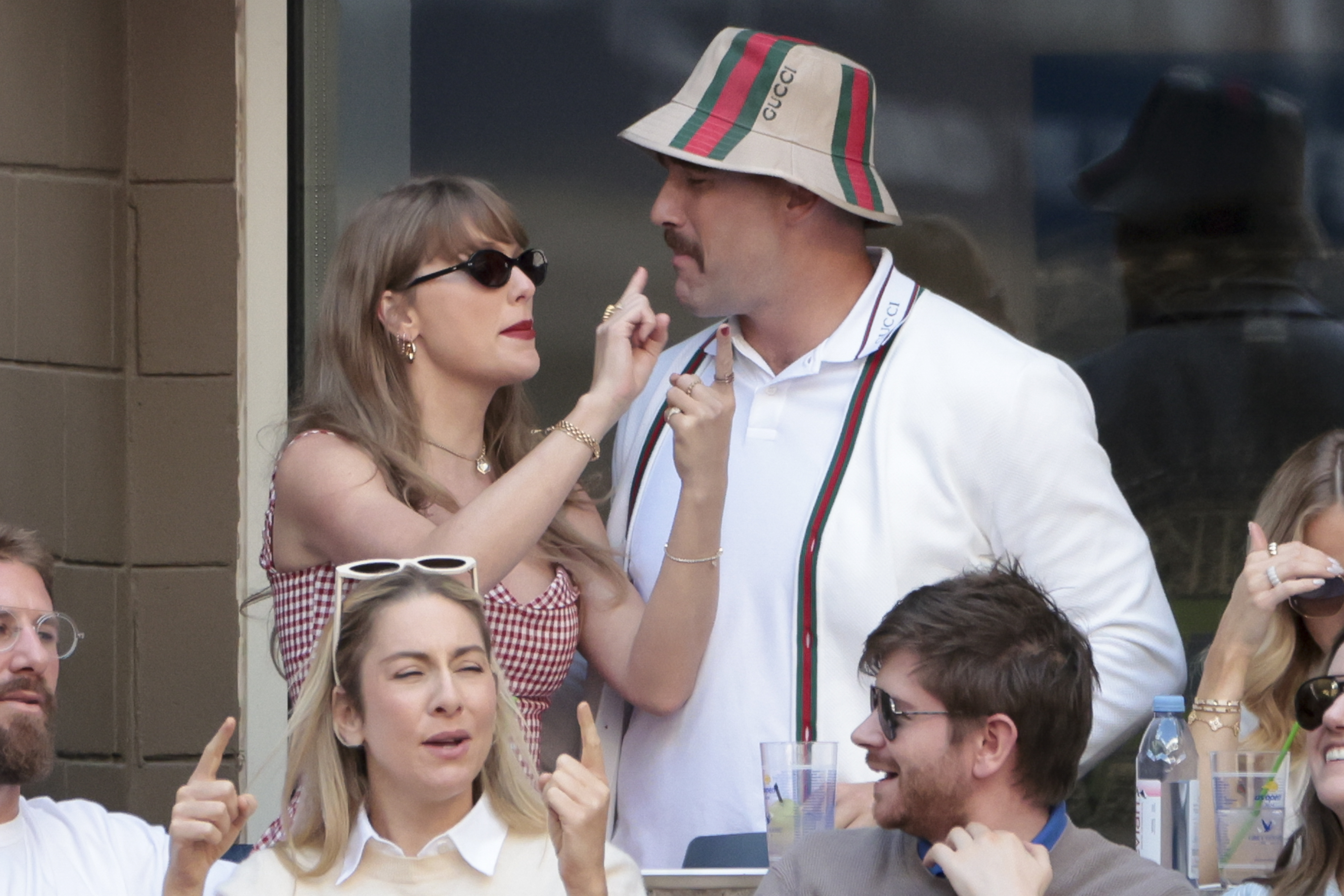 Taylor Swift and Travis Kelce at the 2024 US Open at the USTA Billie Jean King National Tennis Center on September 8, 2024, in New York. | Source: Images