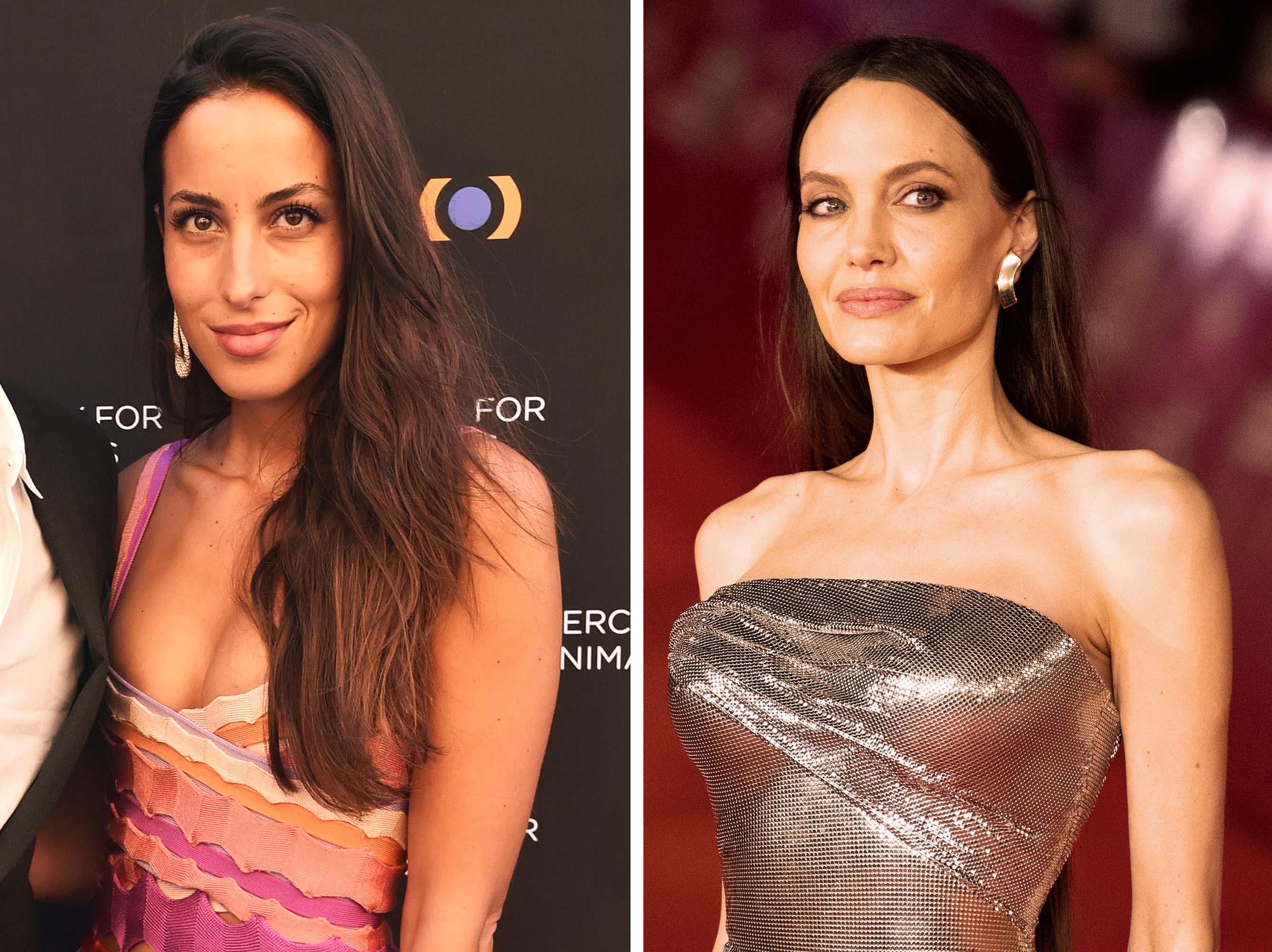 Ines de Ramon, 2019 and Angelina Jolie in 2021 | Source: Getty Images
