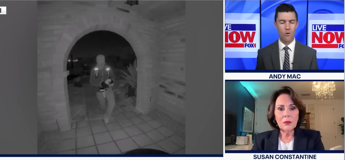 Susan Constantine breaks down doorbell camera footage | Source: YouTube/@livenowfox