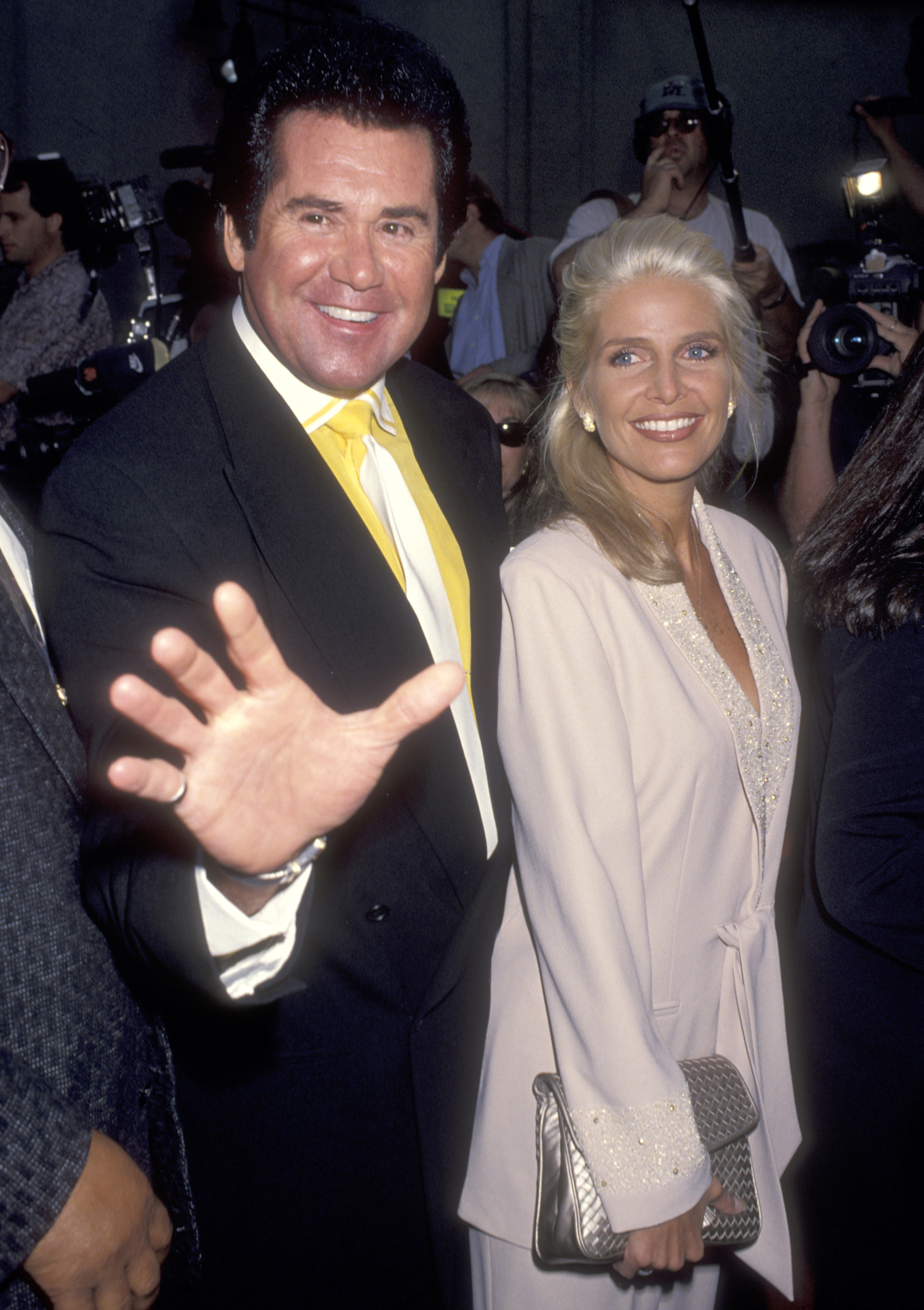 Wayne Newton and wife Kathleen McCrone at the premiere of "Beverly Hills Cop III" on May 22, 1994 in Hollywood, California | Source: Getty Images