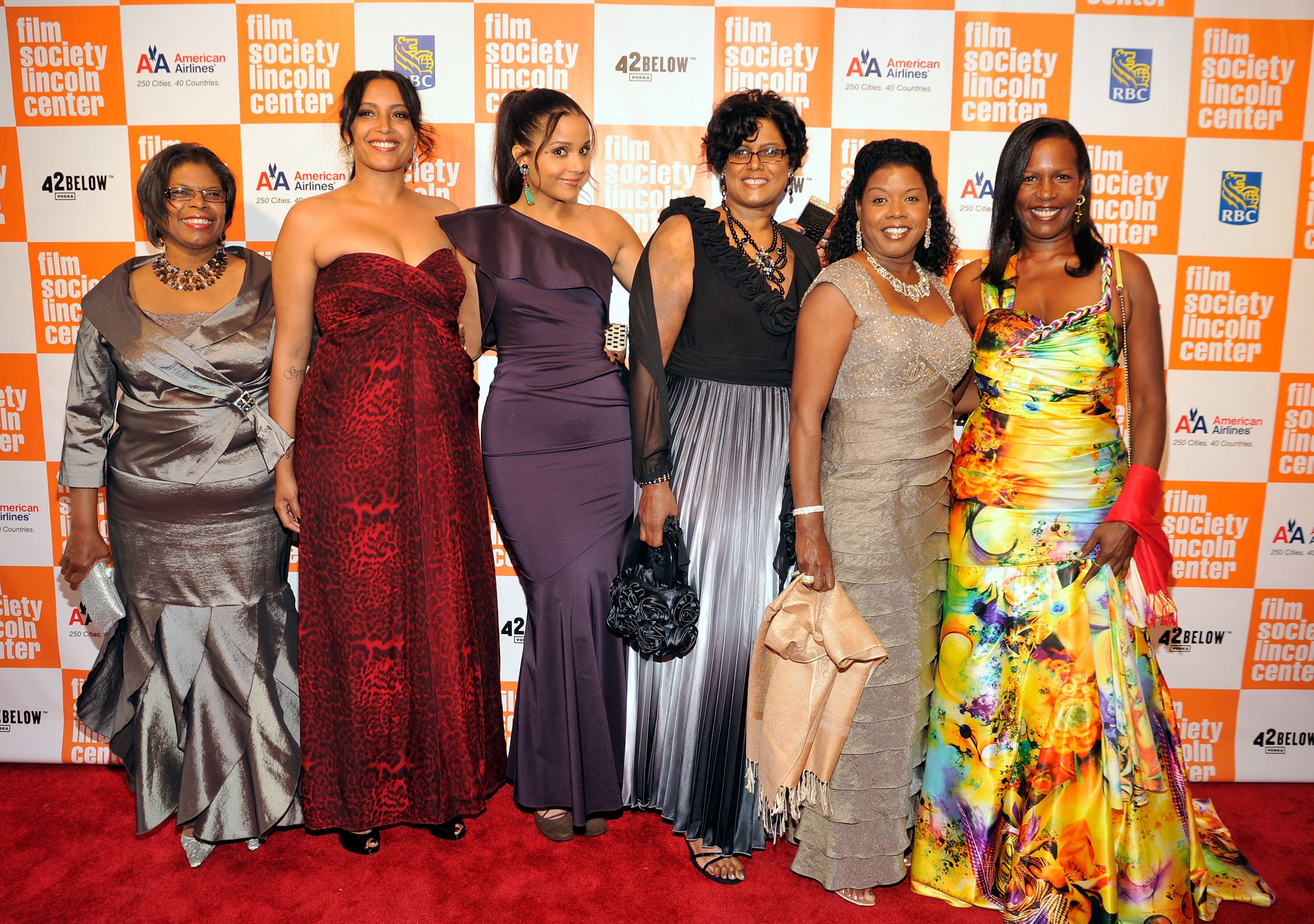 (L-R) Beverly Poitier-Henderson, Anika Poitier, Sydney Tamiia Poitier, Gina Poitier, Sherri Poitier and Pamela Poitier pose at The Film Society of Lincoln Center's presentation of the 38th Annual Chaplin Award on May 2, 2011, in New York City | Source: Getty Images