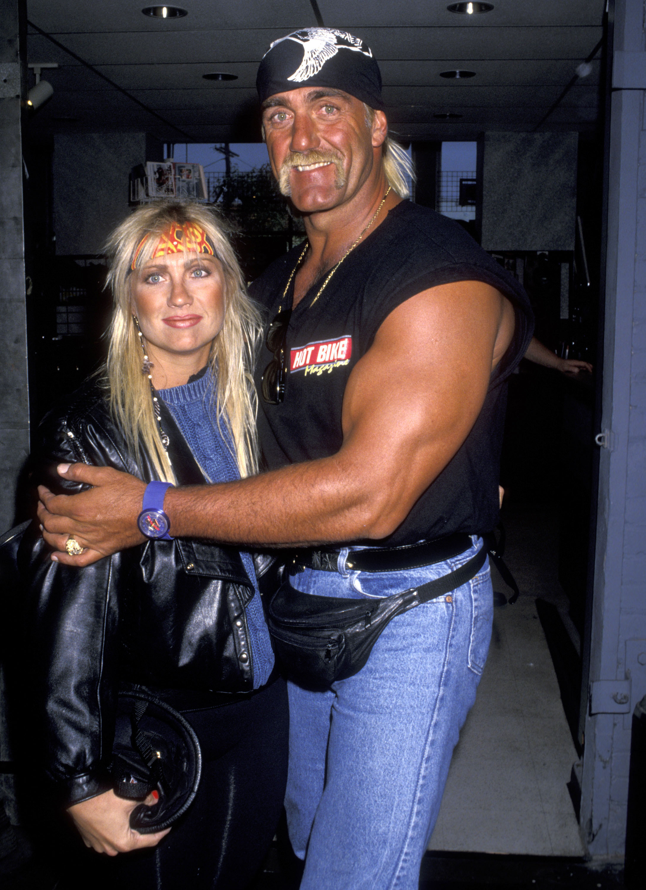 Linda Bollea and Hulk Hogan at the Love Ride 9 Annual Ride-A-Thon in 1992. | Getty Images