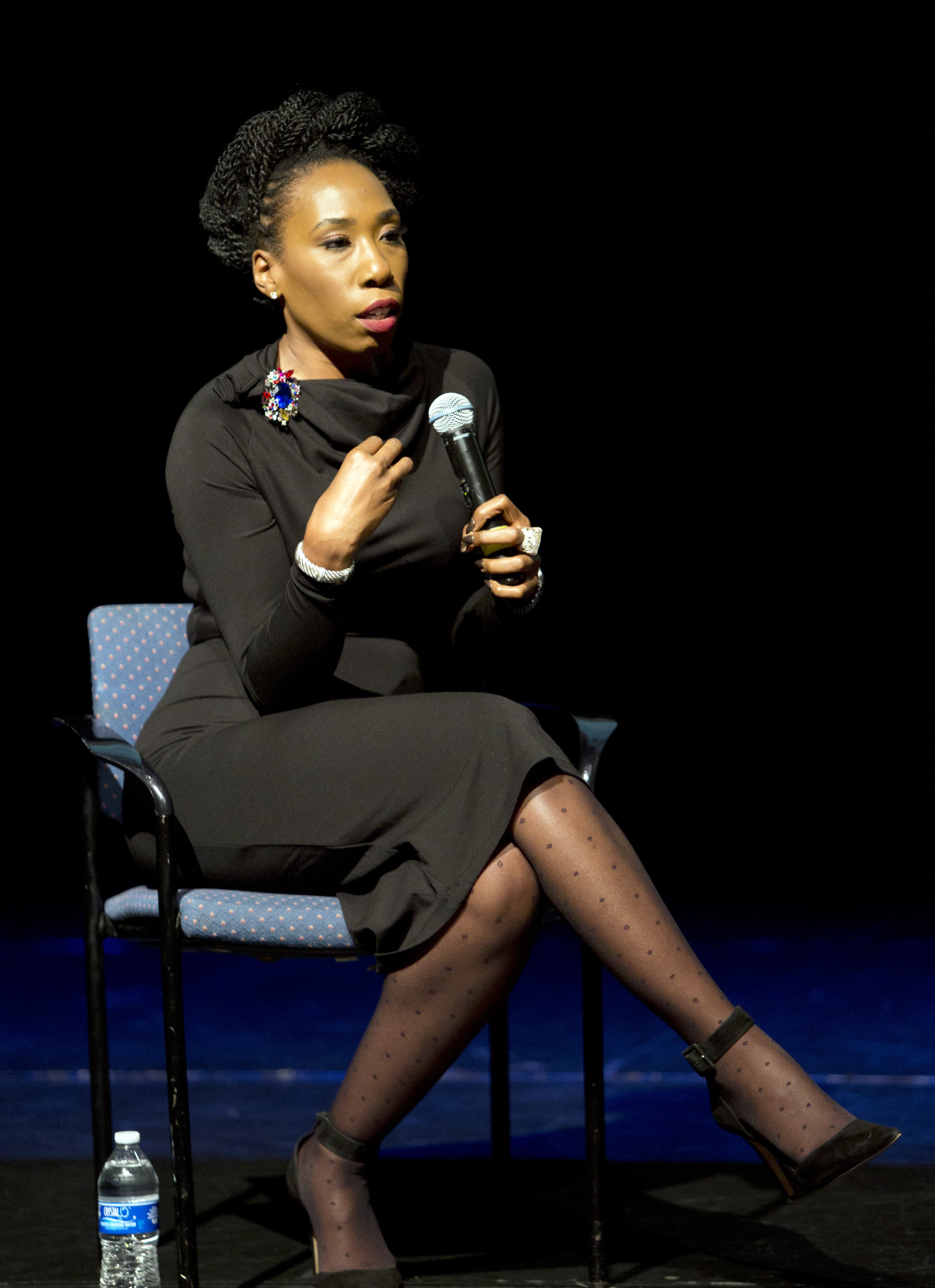 Brandi Harvey at the DuSable Museum of African American History in Chicago, Illinois on October 19, 2015 | Photo: Getty Images