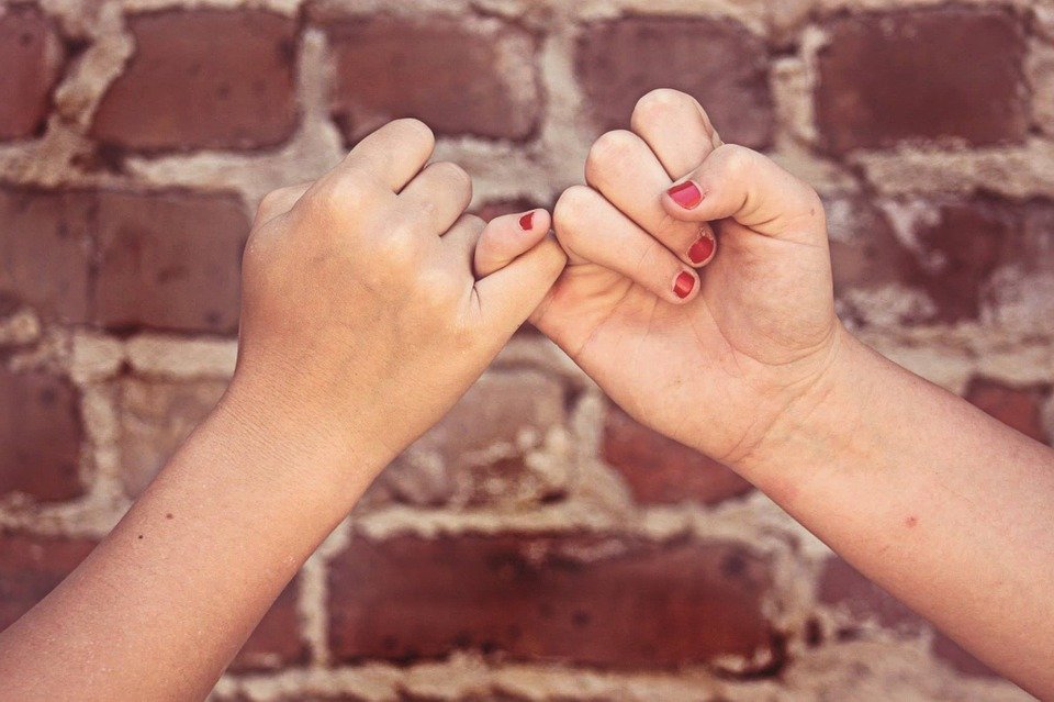 Manos entrelazadas de dos mejores amigas. | Foto: Pixabay Manos entrelazadas de dos mejores amigas. | Foto: Pixabay