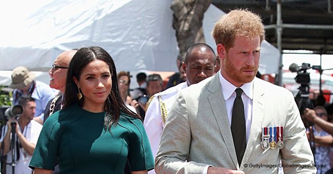 Meghan Markle stuns in a green dress, showing off her baby bump during a final Fiji appearance