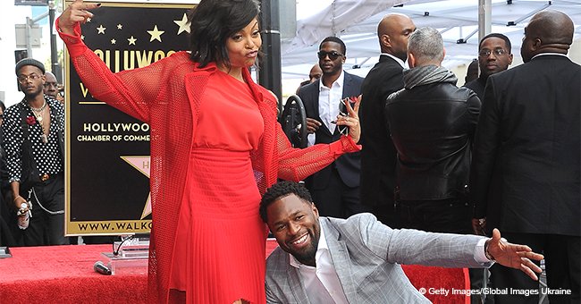 Taraji P. Henson's fiancé proudly poses by her side as she receives star on Hollywood Walk of Fame