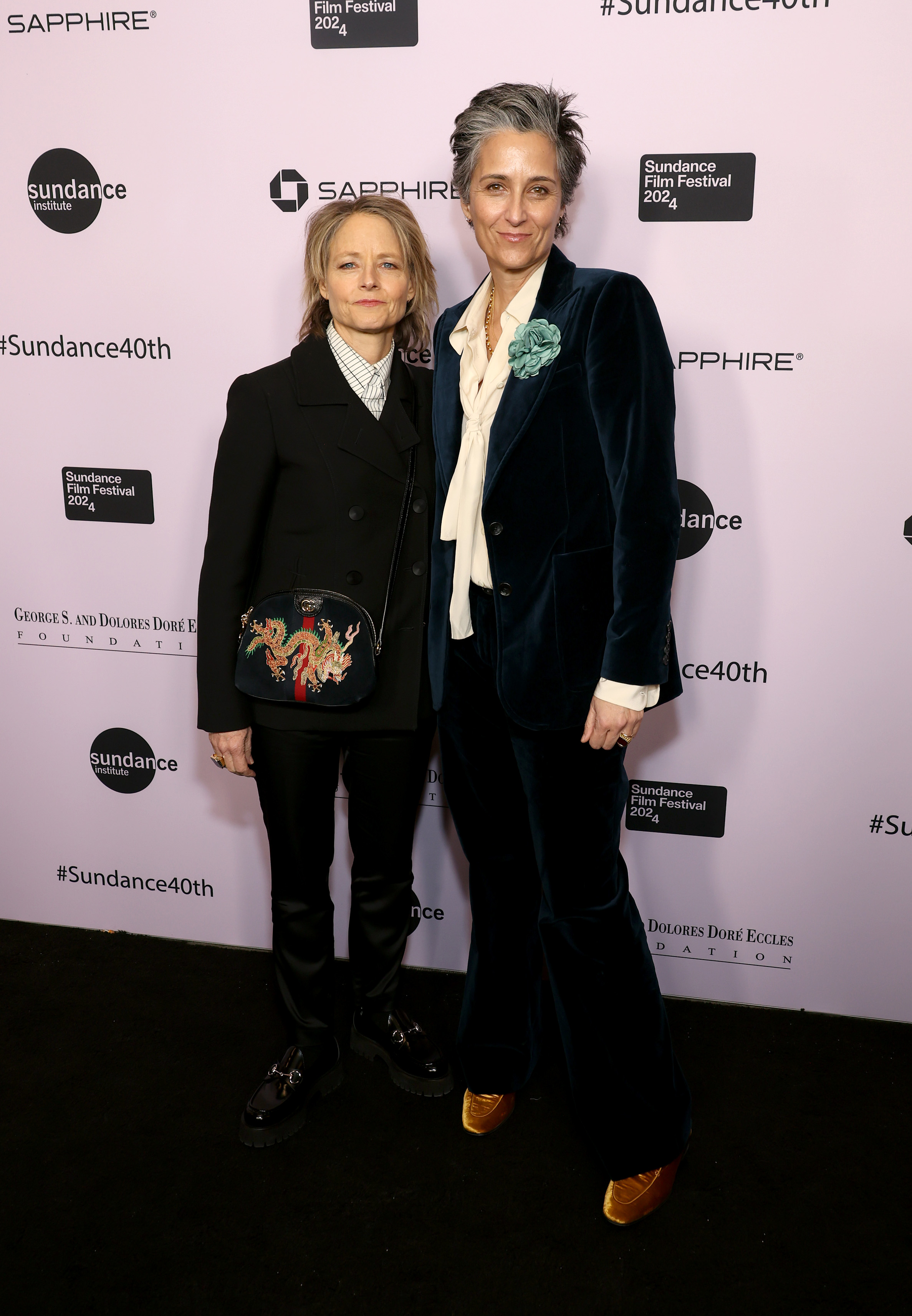 Jodie Foster and Alexandra Hedison at the 2024 Sundance Film Festival | Source: Getty Images