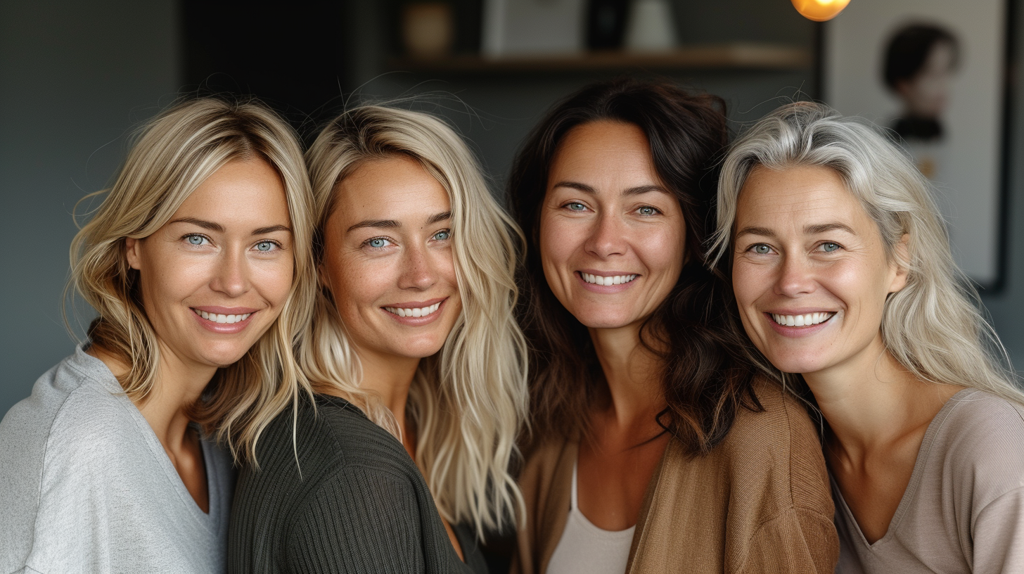 A group of women standing together | Source: Midjourney