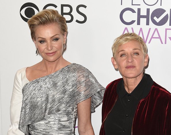Ellen DeGeneres, Portia de Rossi poses at the People's Choice Awards 2017 at Microsoft Theater on January 18, 2017 in Los Angeles, California | Photo: Getty Images